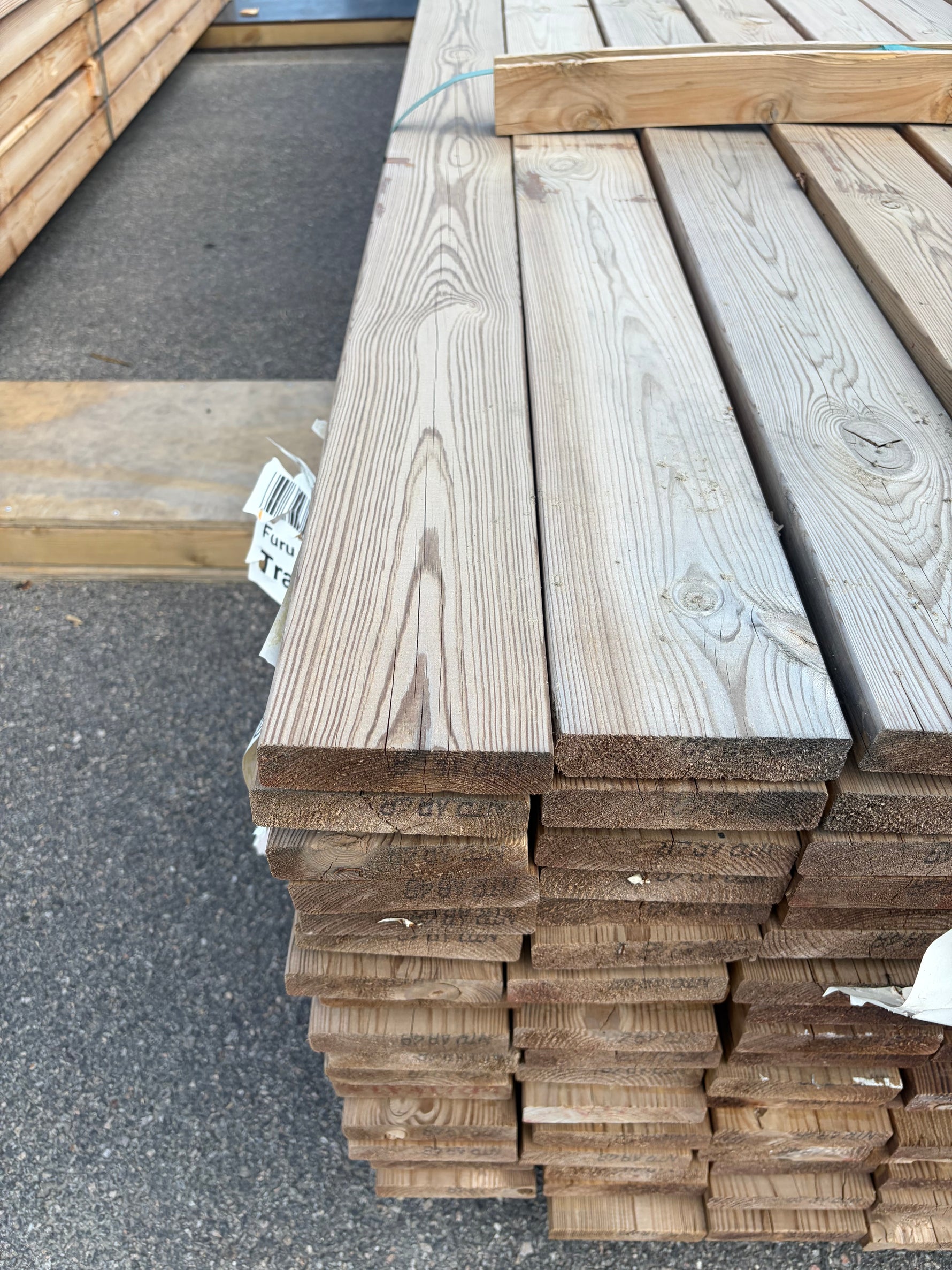 Paket Tryckimpregnerad Trall 28x120mm, 152st 4,80m (Brunimpregnerad)