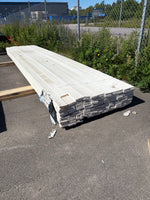 Paket Finsågade Brädor 22x95mm, 120st 5.20-5.40m Mellanstruken