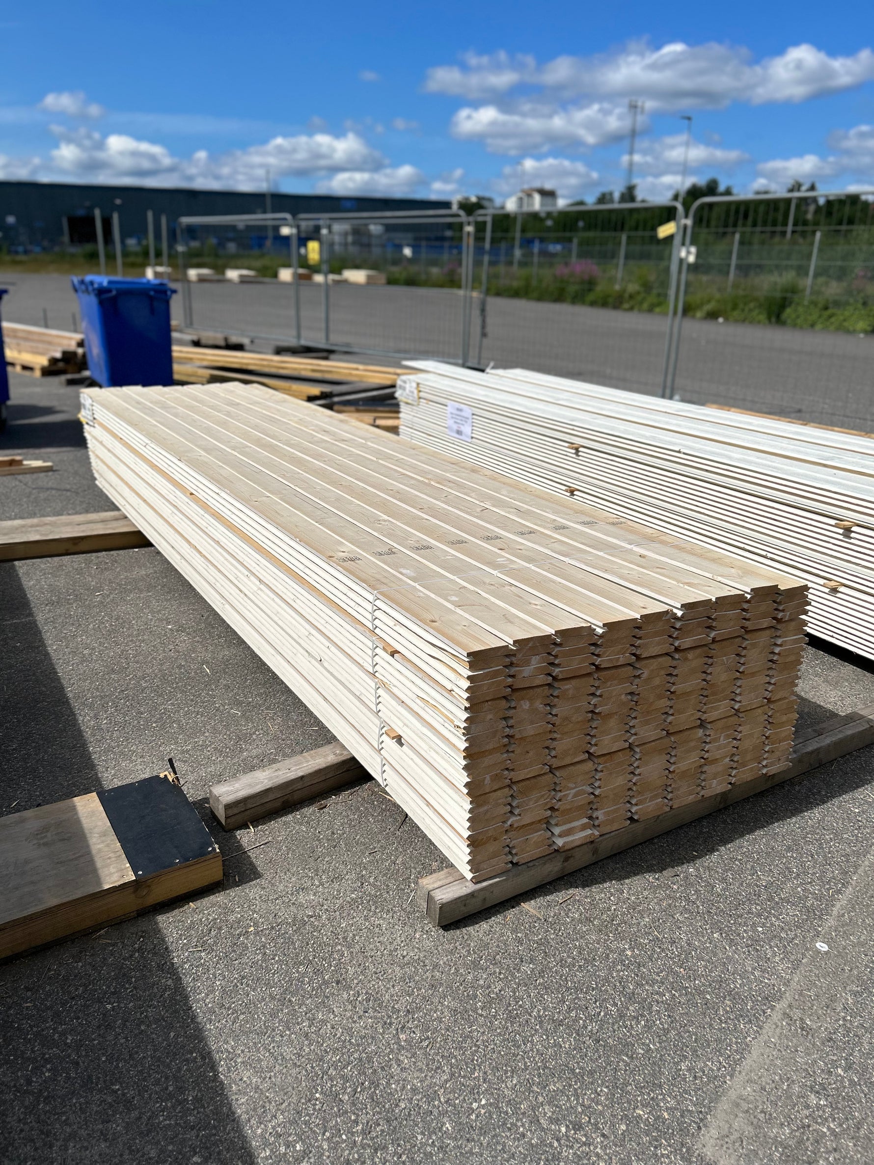 Paket Dubbelfas Halvspont 22x120mm 4,20m 224st Grundmålad