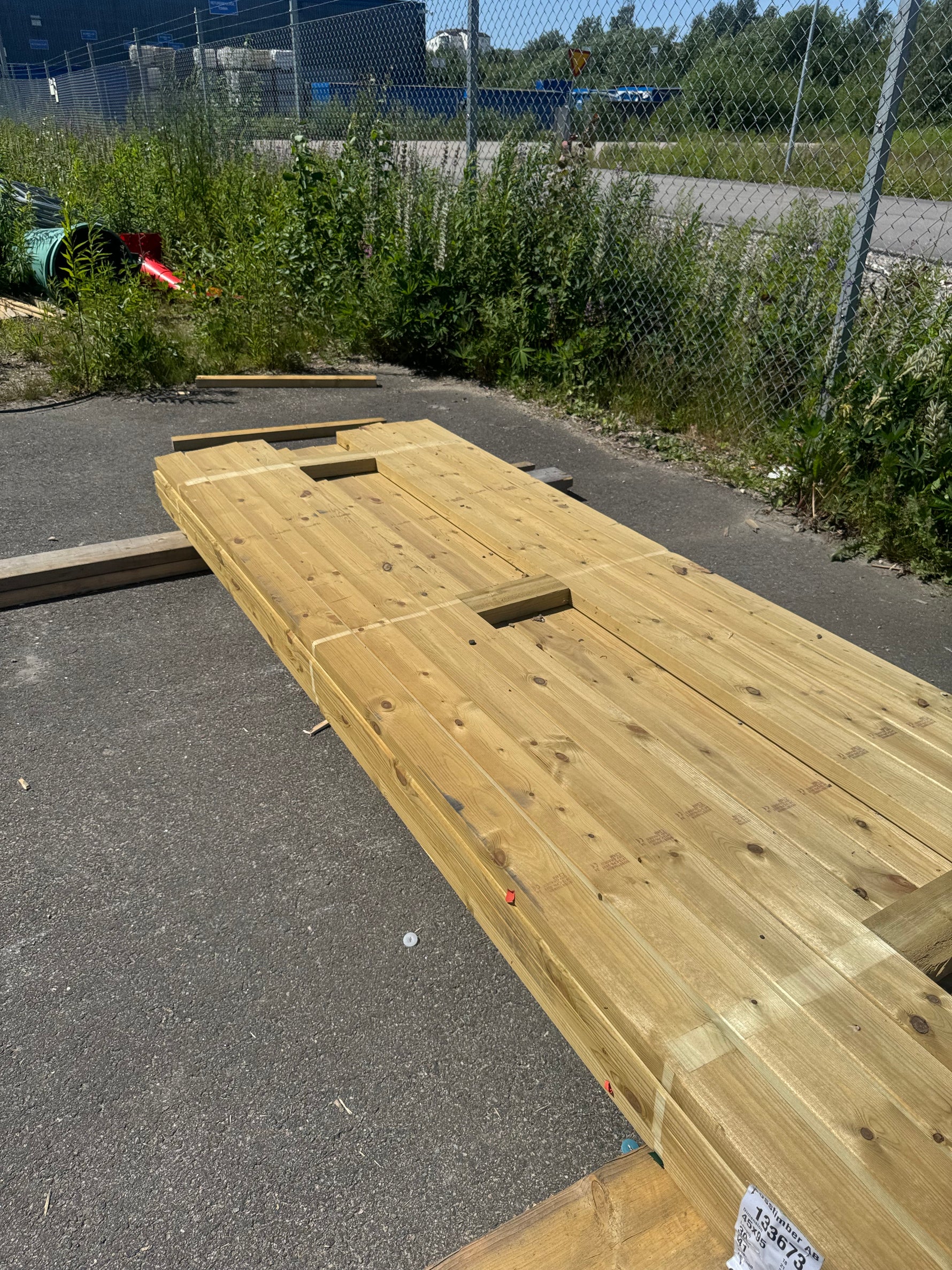 Paket Tryckimpregnerade Reglar 45x95 mm, 41 st 3,00 m