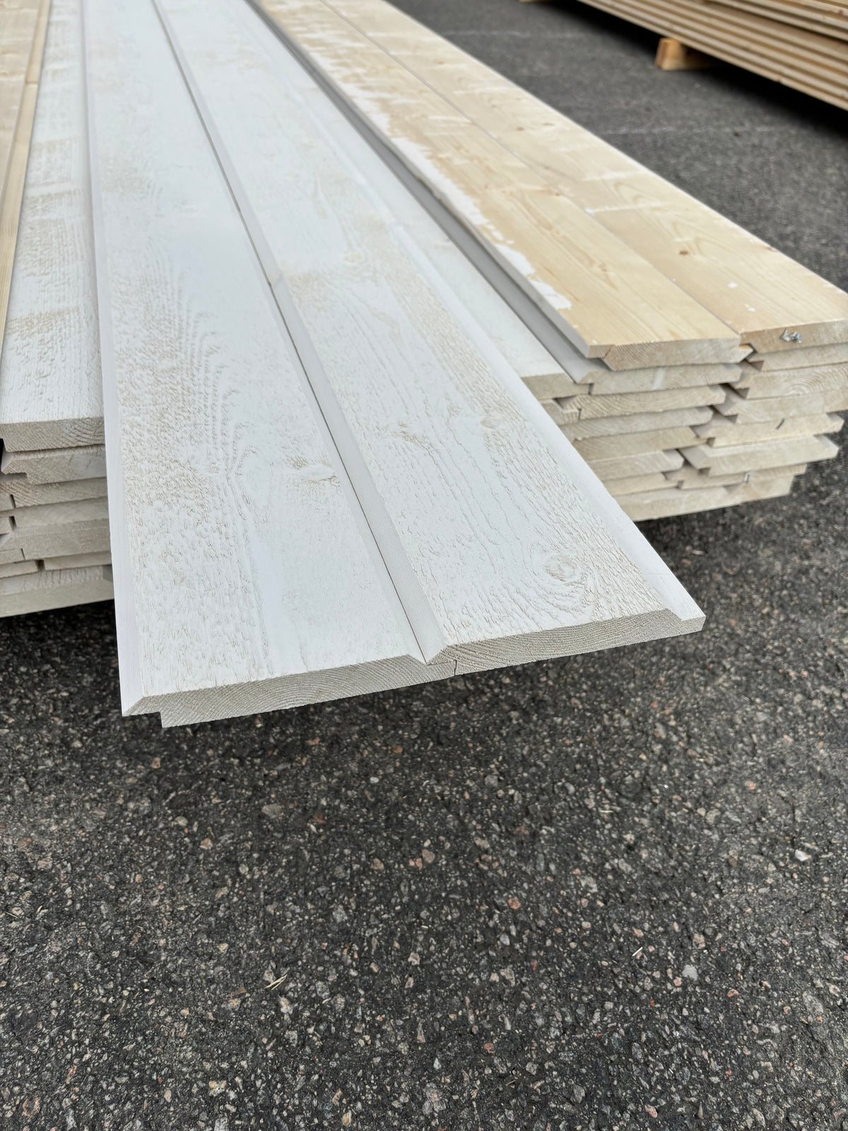 Paket Falsad Dubbelfas 22x145mm, 54st 4,20m Grundmålad