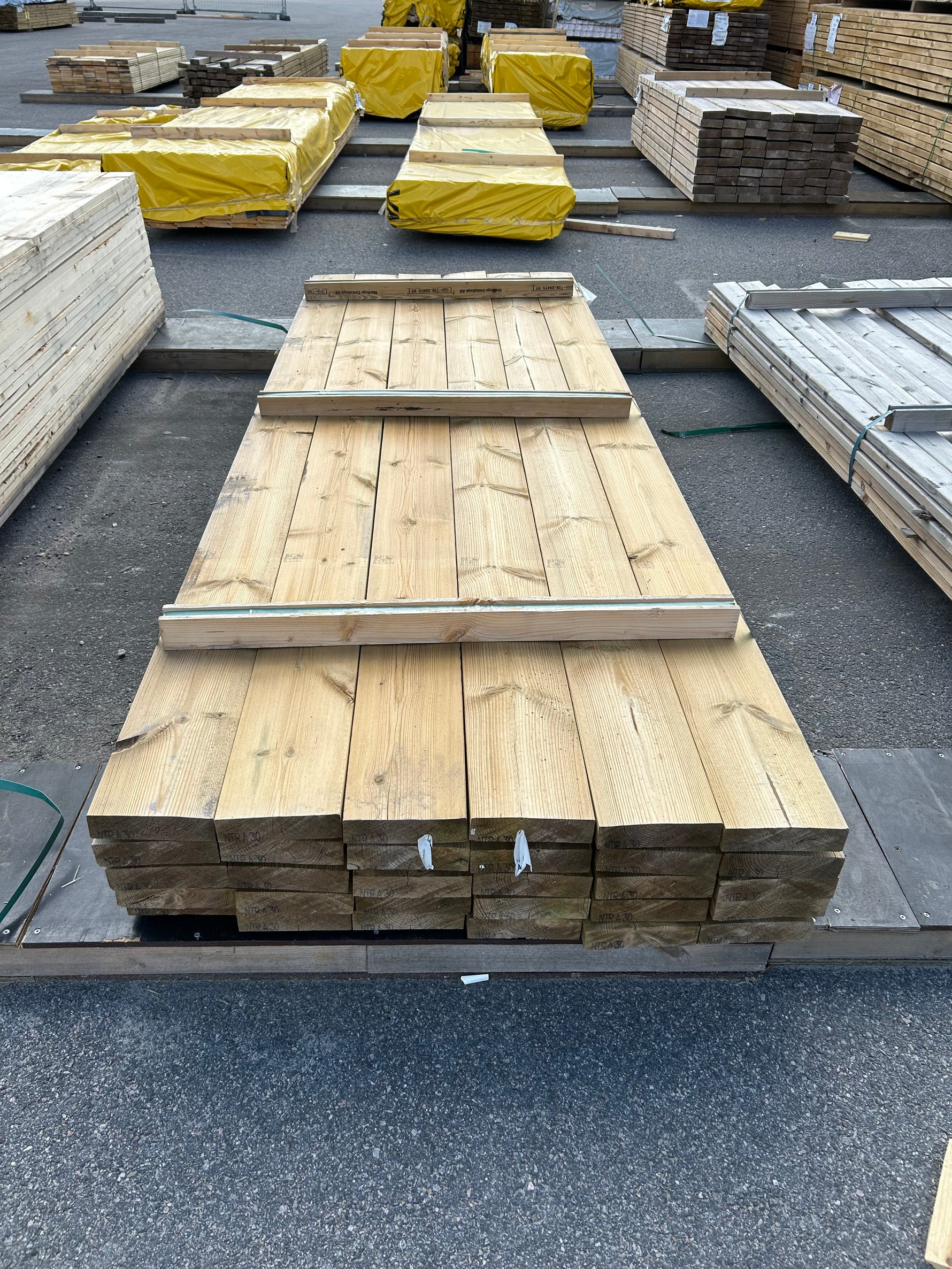 Paket Tryckimpregnerade Reglar 45x170mm 3.0m 30st