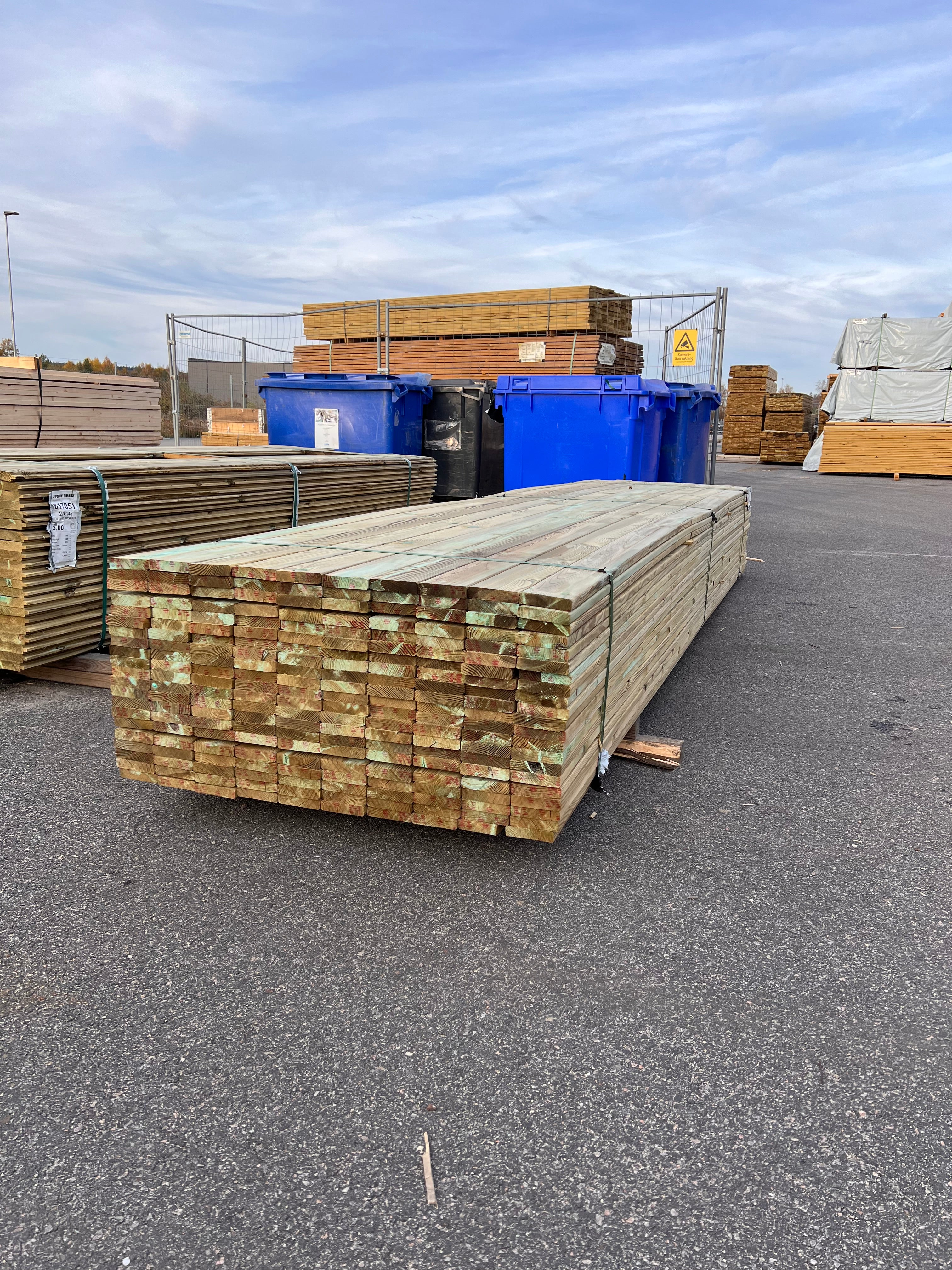 Paket Trall 22x95mm – 210 st 4.20m Tryckimpregnerad B-sort