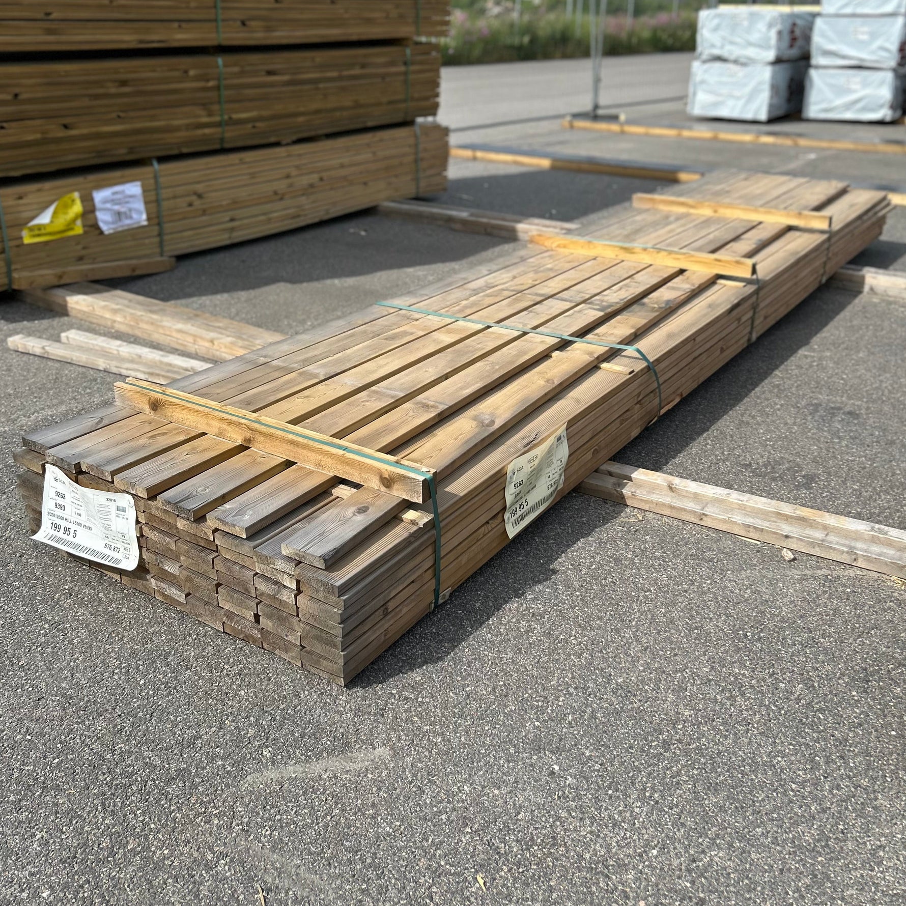 Paket Tryckimpregnerad Rillad Trall 28x120mm 5,10m 78st