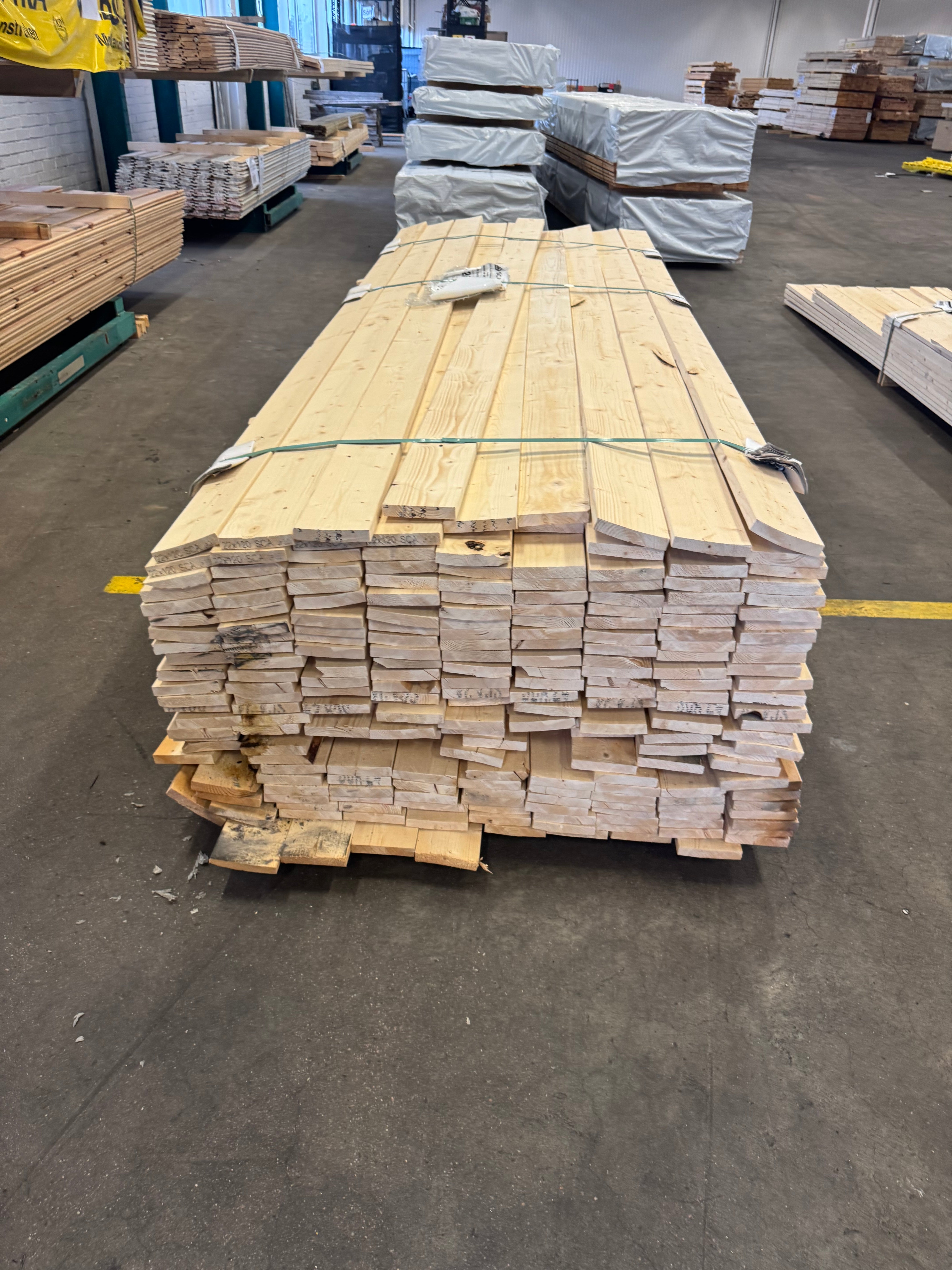 Paket Finsågad 22x120 B-sortering