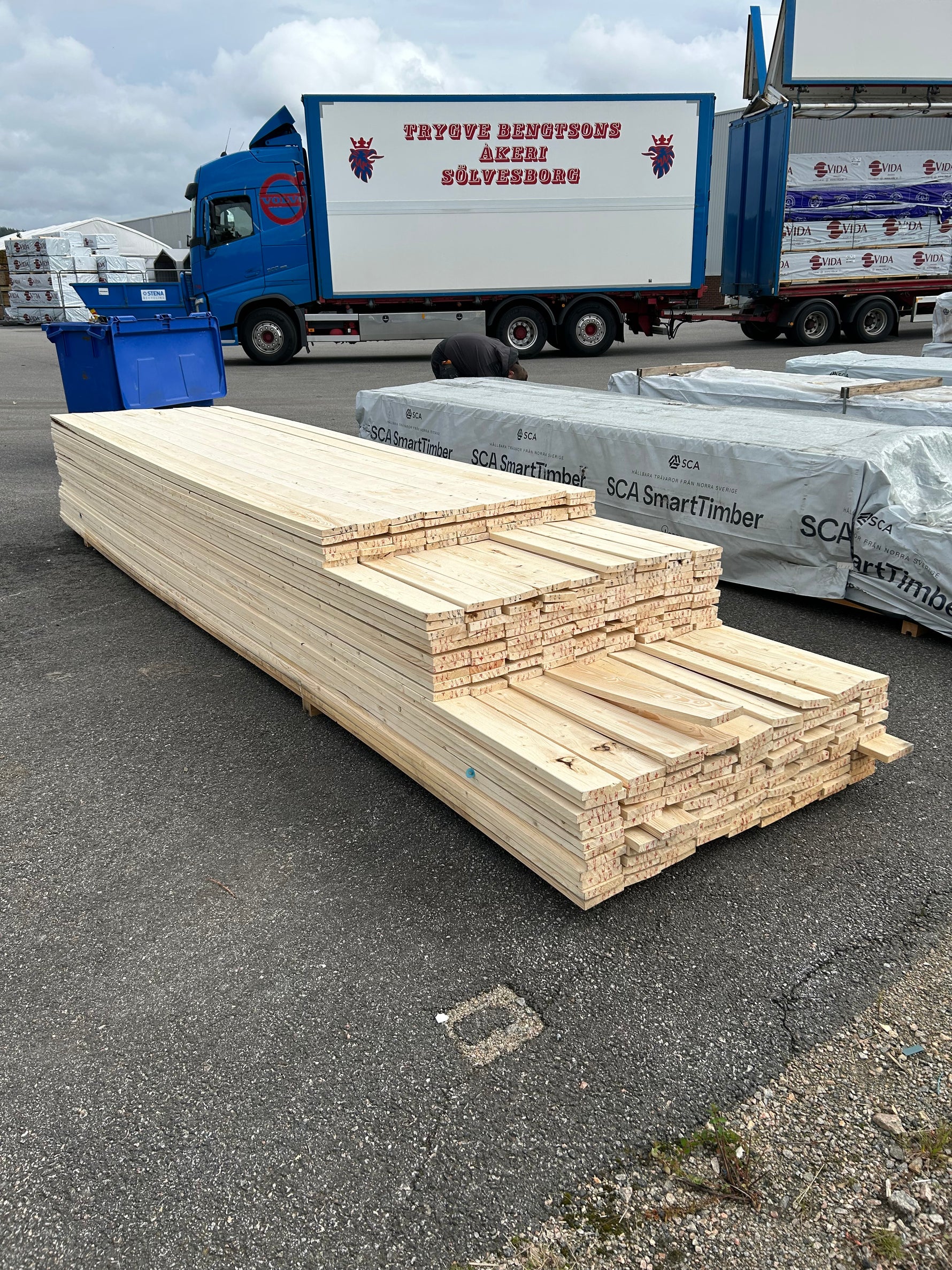 Parti Finsågade Brädor 22x120 mm – 3.60–4.80 m (Andra sortering)