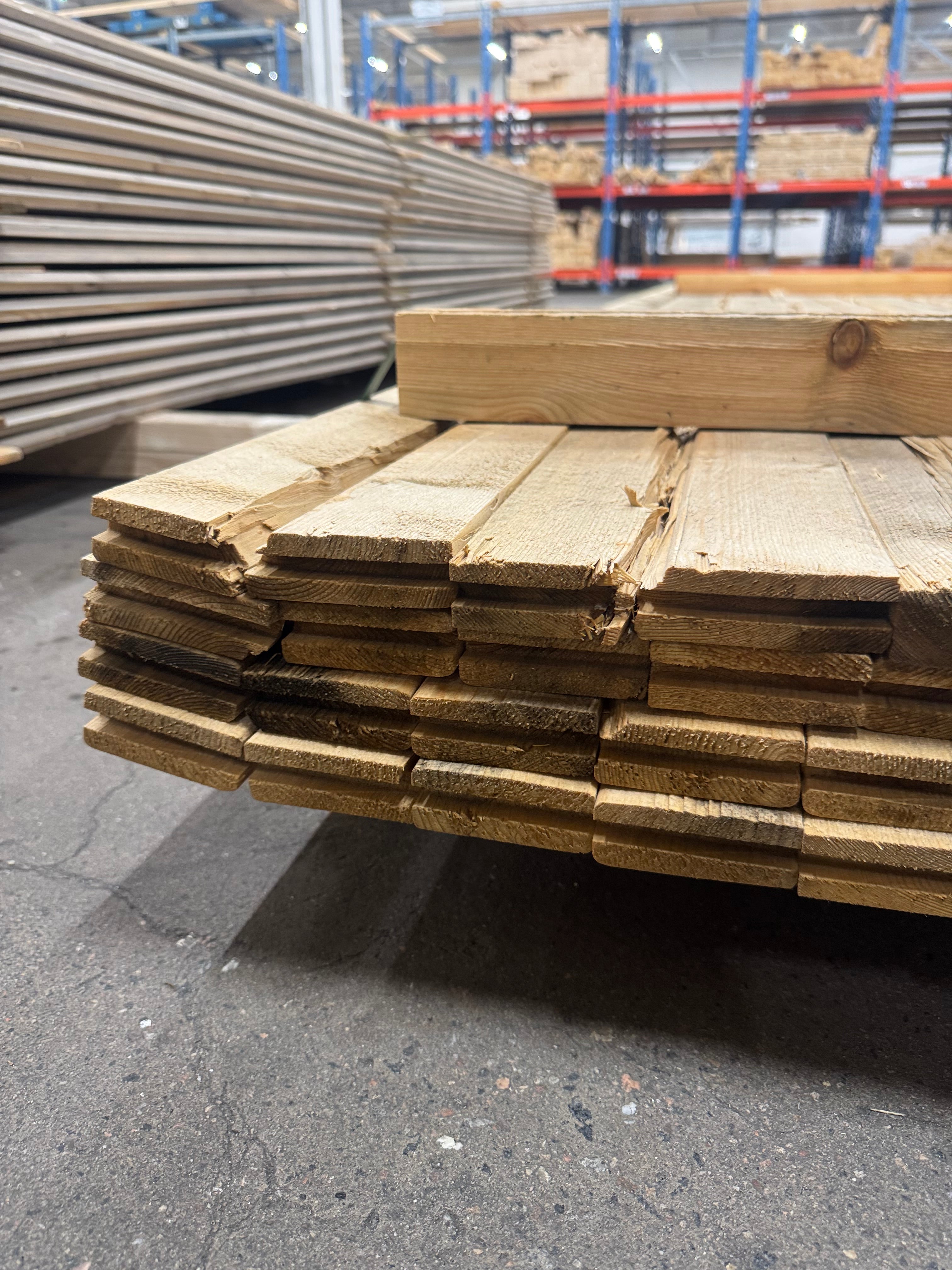 Paket Glespanel Felhyvlad 28x70mm – 60 st (5,40 m)