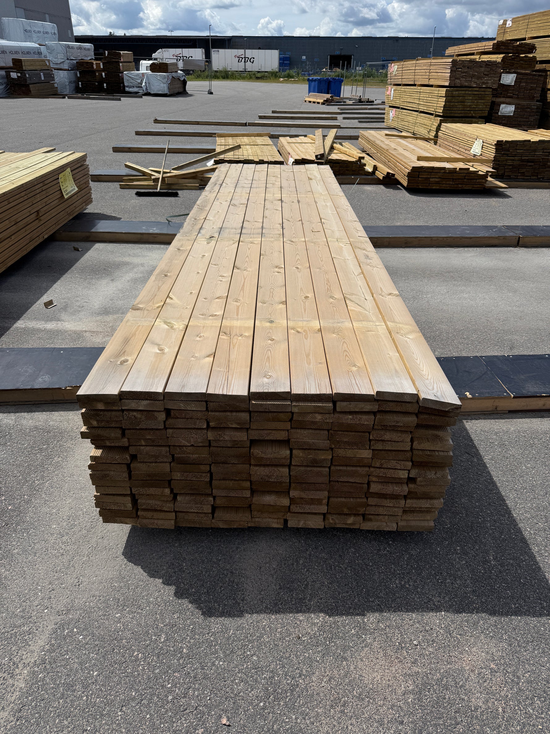 Paket Tryckimpregnerad Rillad Trall 28x120mm, 144st 4.20m- Väderbitet