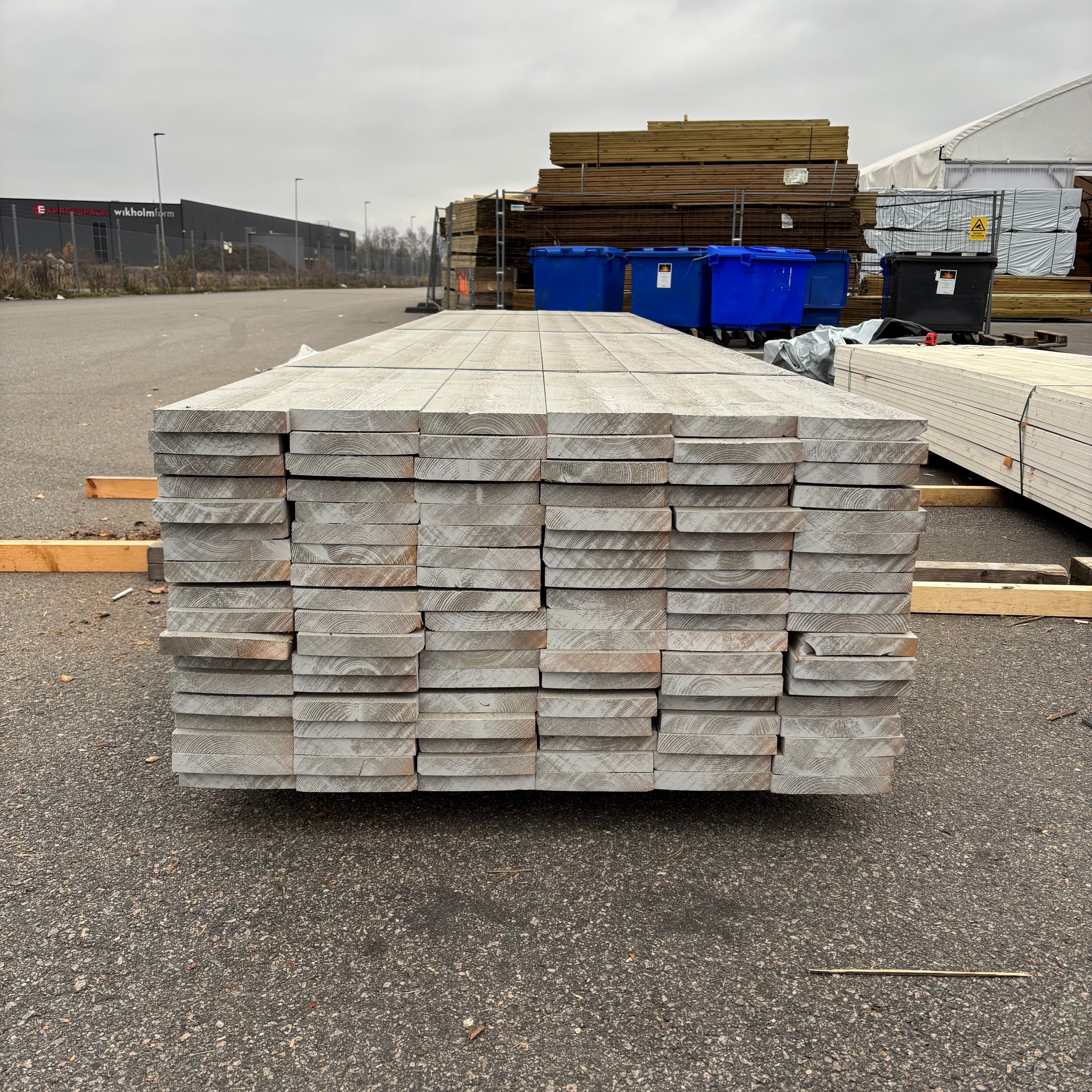 Paket Ytterpanel Finsågad 28x170mm – 108 st (4,80 m, Grå NCS S3000-N)