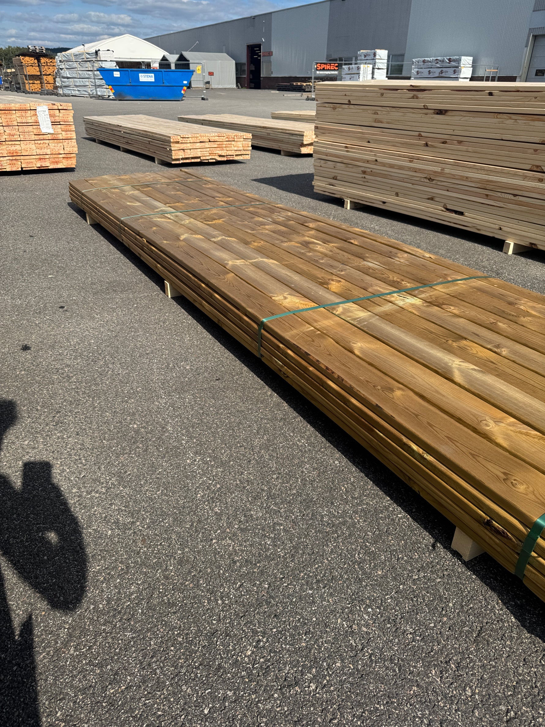 Paket Tryckimpregnerad Trall 28x120 – 45st – 4.80 m – NTR AB – B - Sortering