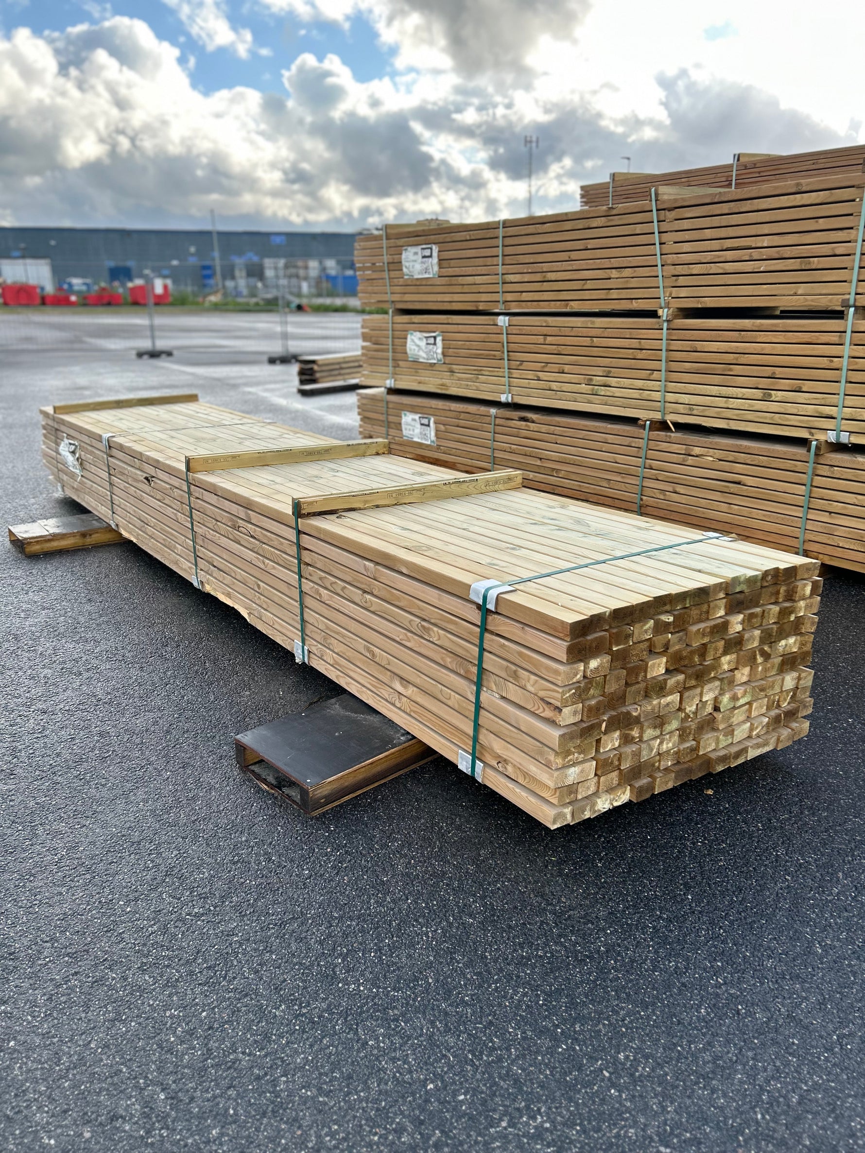 Paket Tryckimpregnerade Reglar 45x70mm, 140st 5.40m