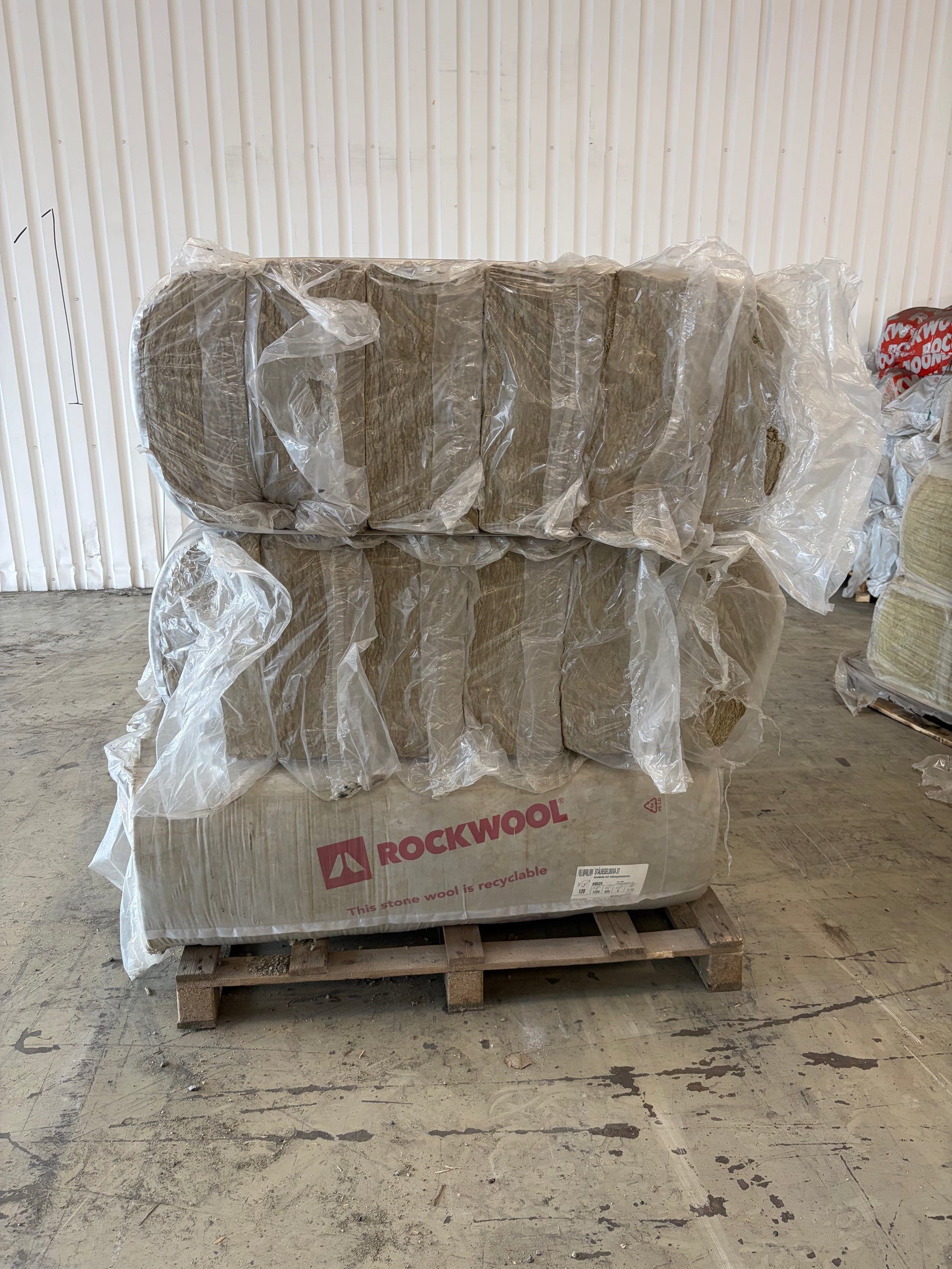 Pall Isolering Stålregelskiva 120x1200x455mm – 18 balar