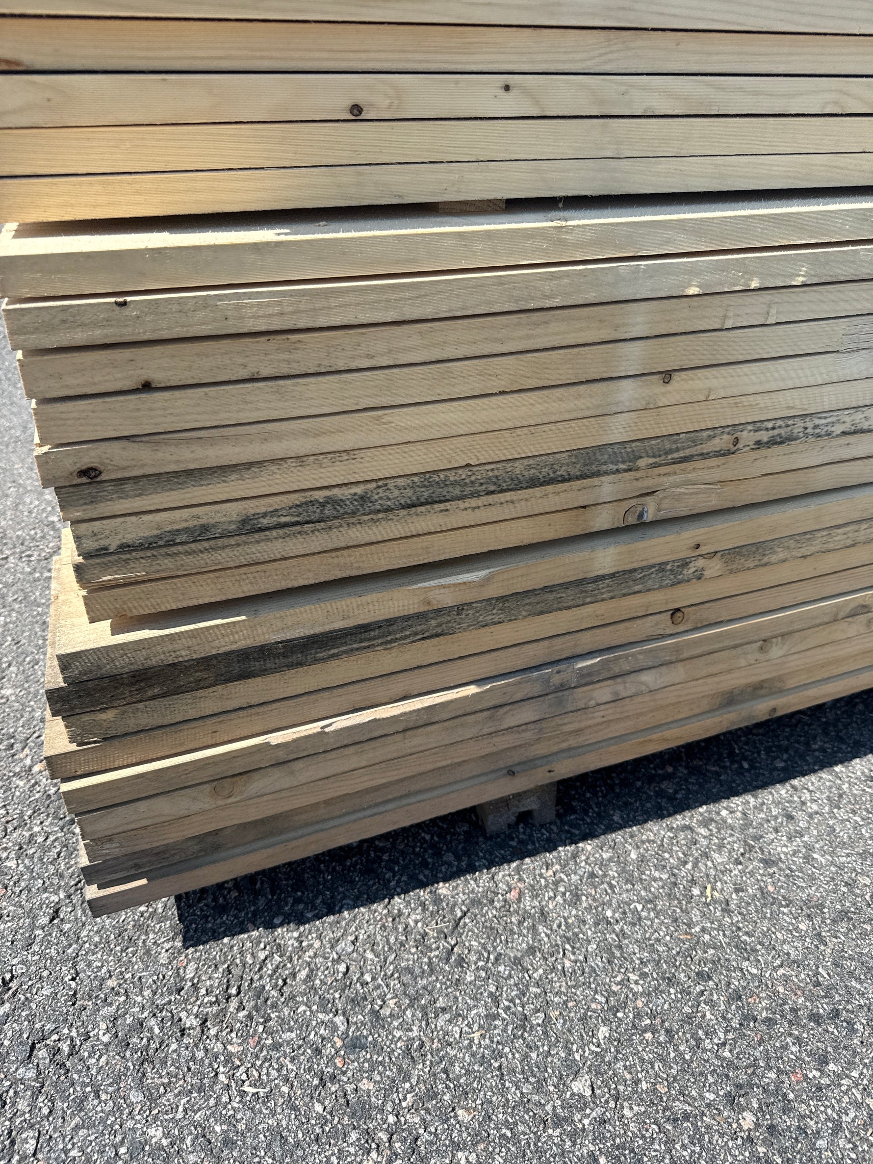Paket Finsågade Brädor 22x170mm 156st 4.80m Obehandlade