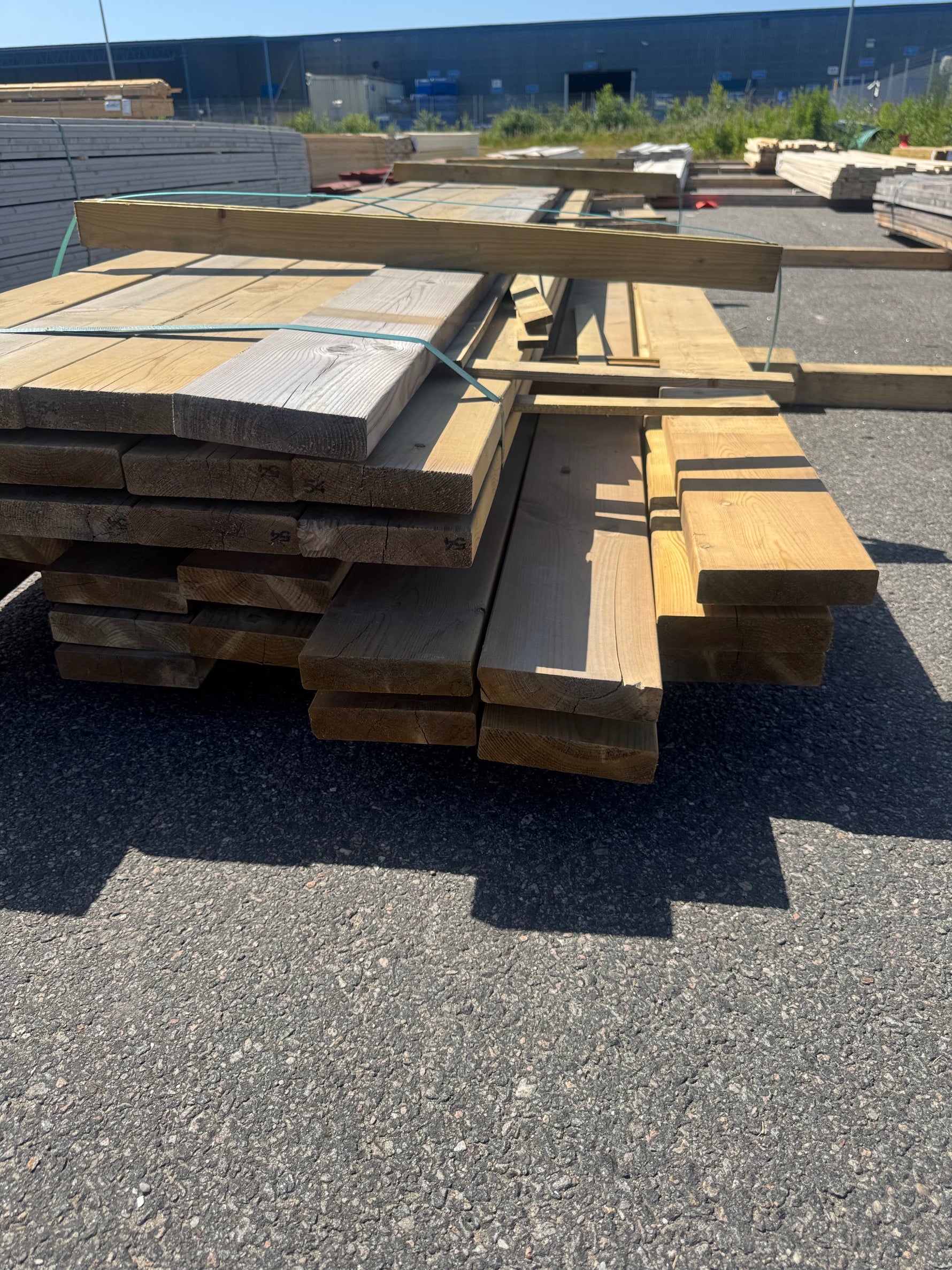Paket Tryckimpregnerad Trall 34x145 mm, 31 st 5,40 m + 17 st 5,10 m