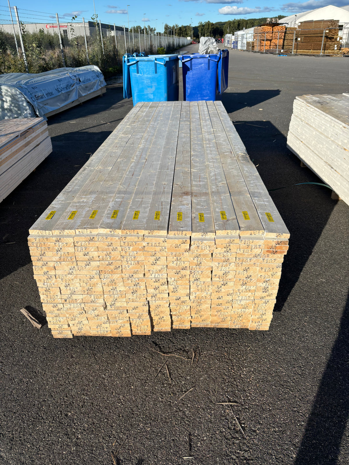 Paket Finsågade Brädor 22x95mm 3,60m 286st Mellanstrukna
