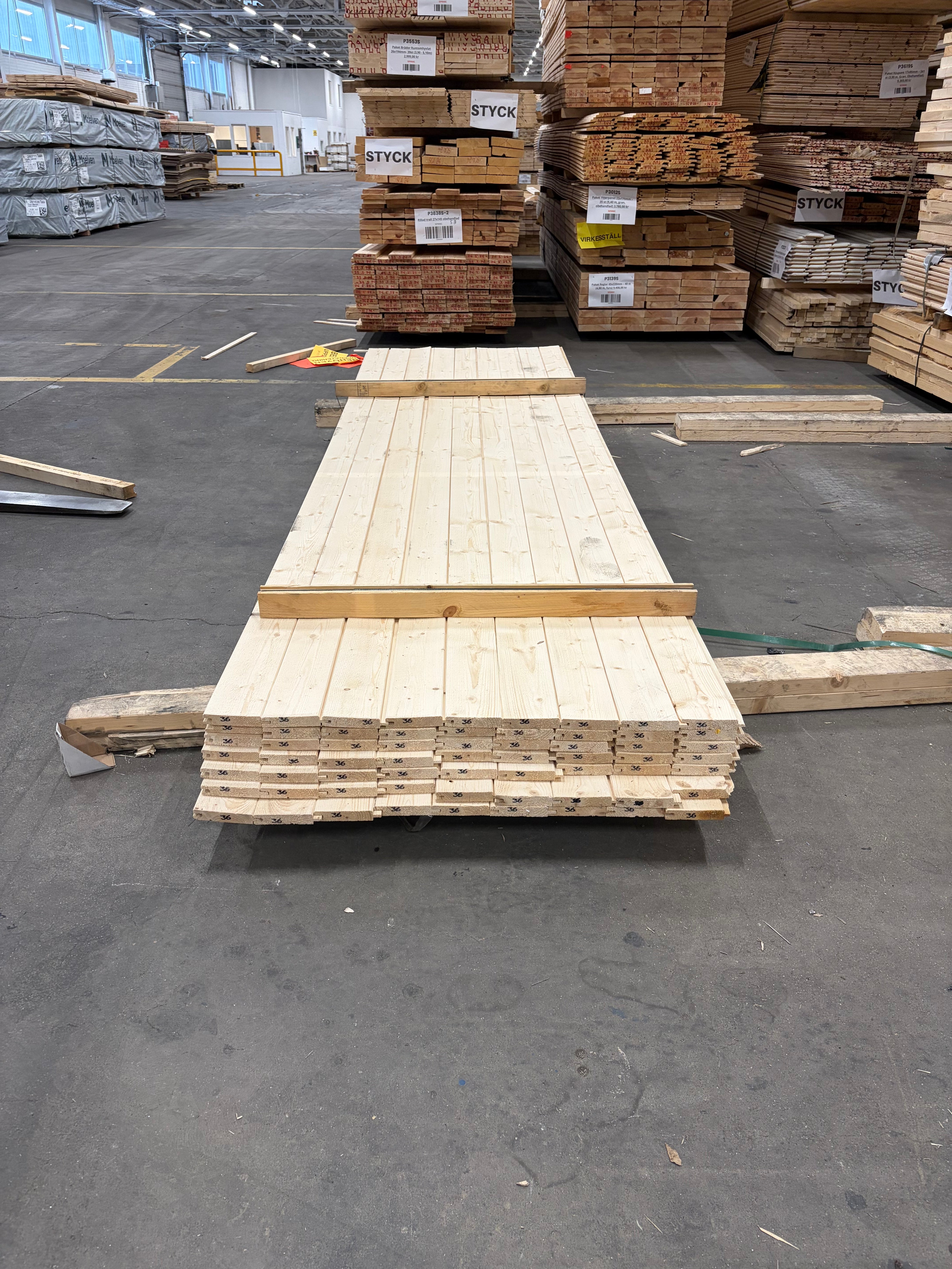 Paket Dubbelfasspont 22x120mm 63st 3.60m