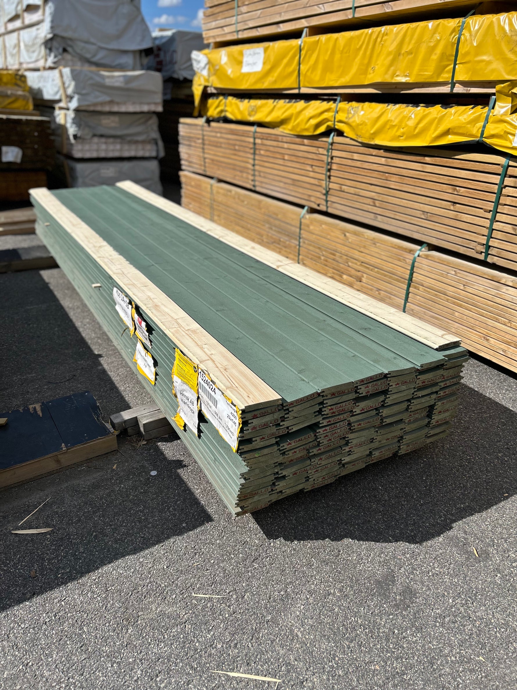 Paket Spontad Spårpanel 22x145mm 4,20m 121st Gran