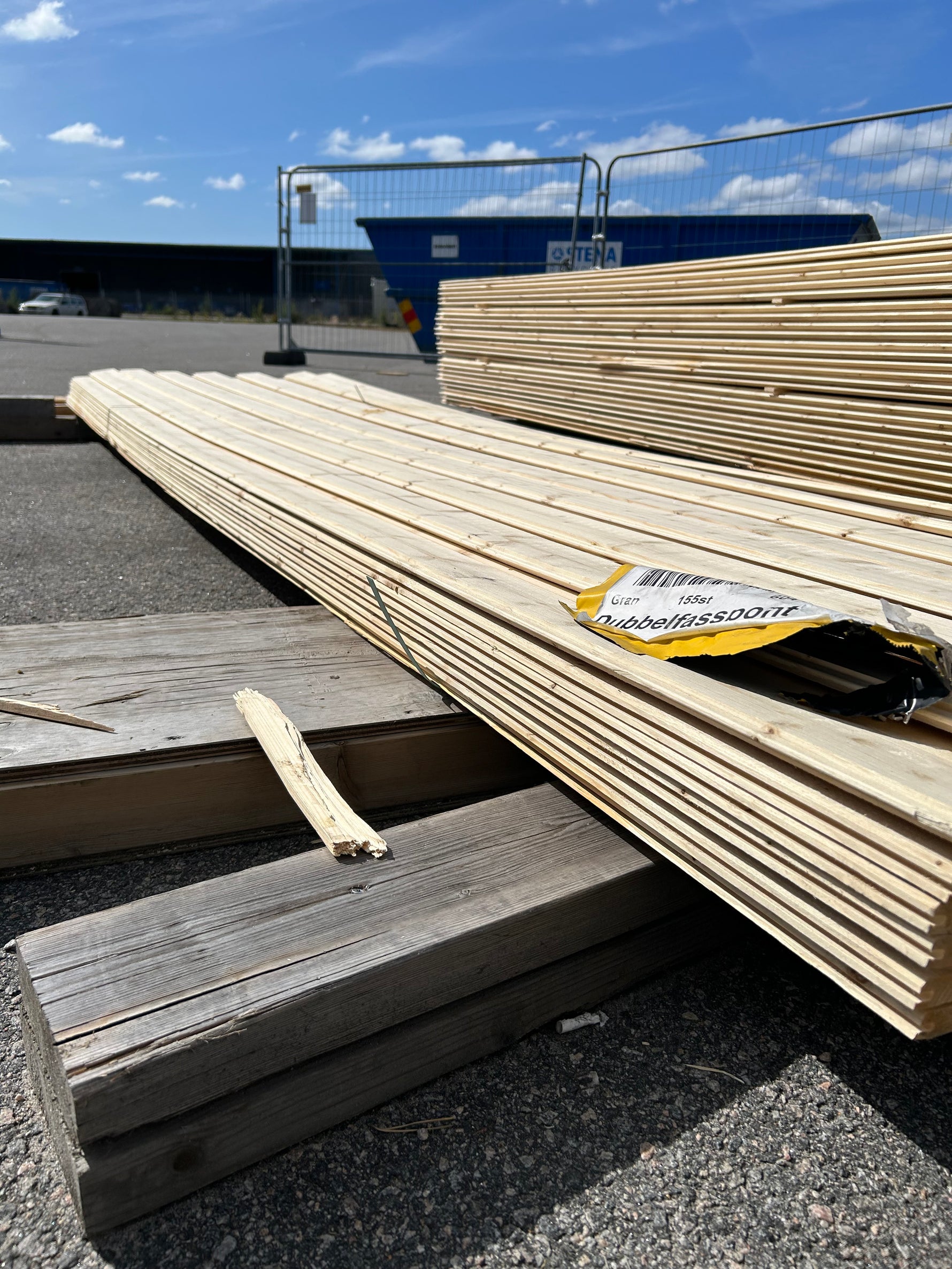 Paket Dubbelfasspont 17x95mm 73st 3.90m Obehandlad