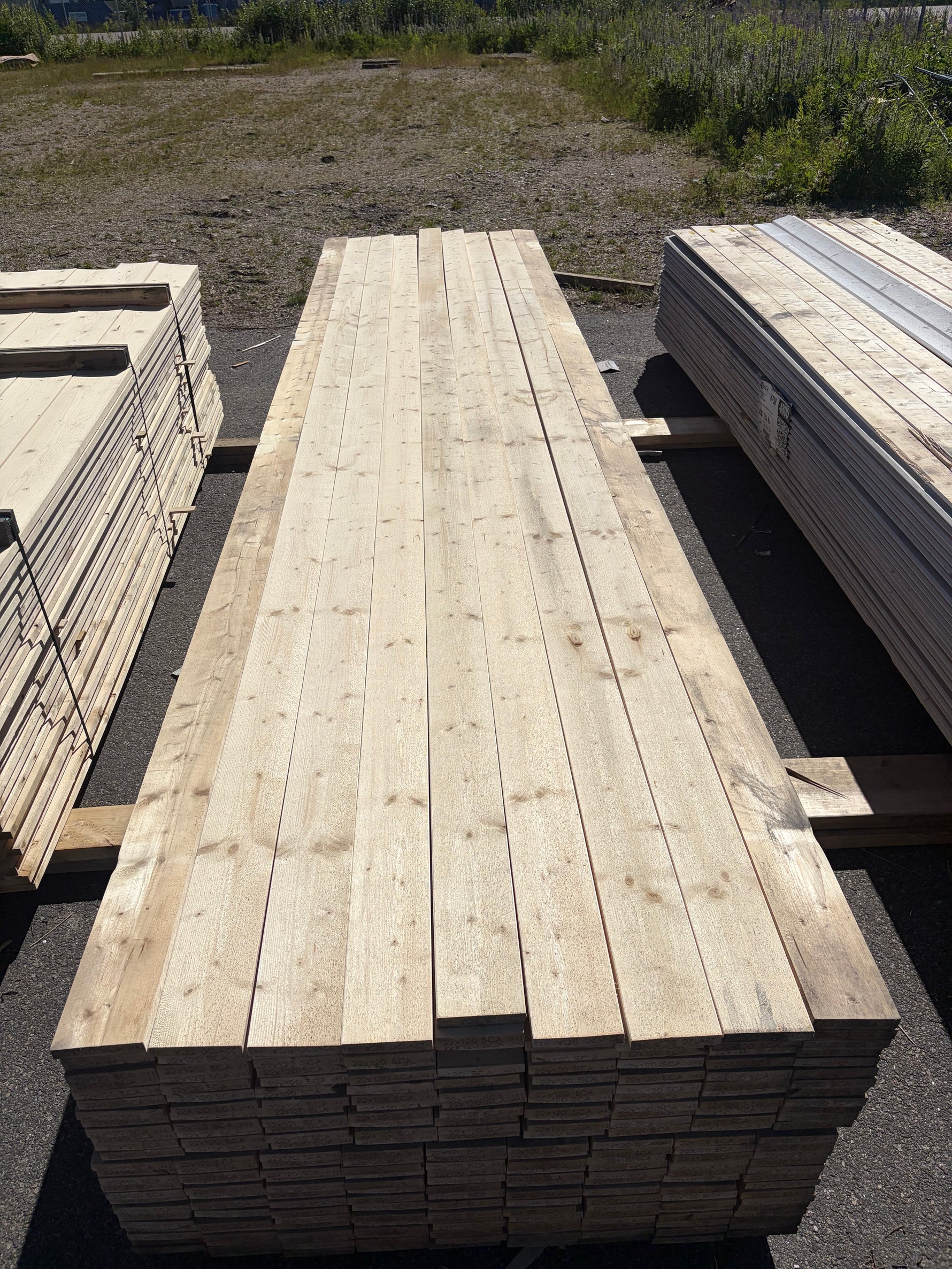 Paket Finsågade Brädor 22x120mm, 234st 4.80m (G4-2)