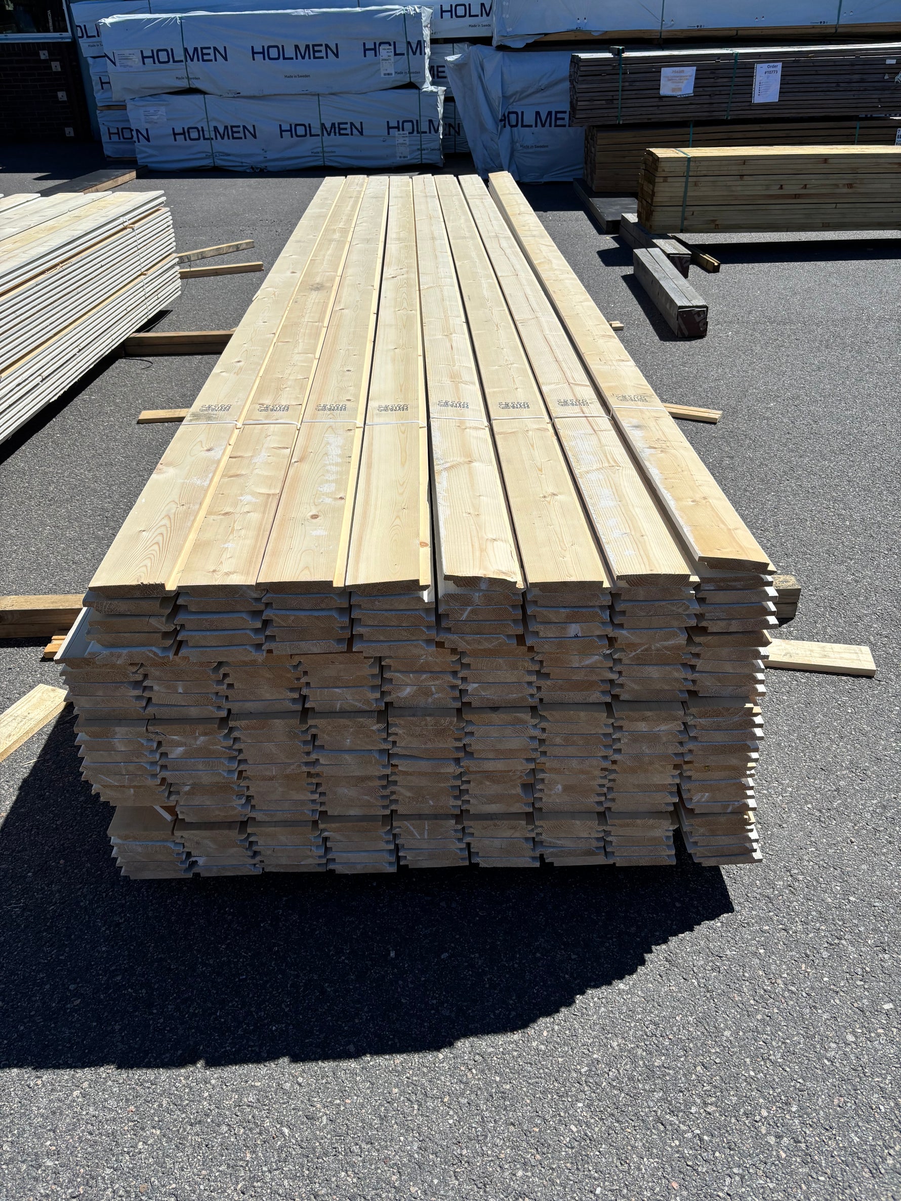 Paket Ytterpanel Dubbelfas 22x120mm, 220st 4.50m Grundmålad