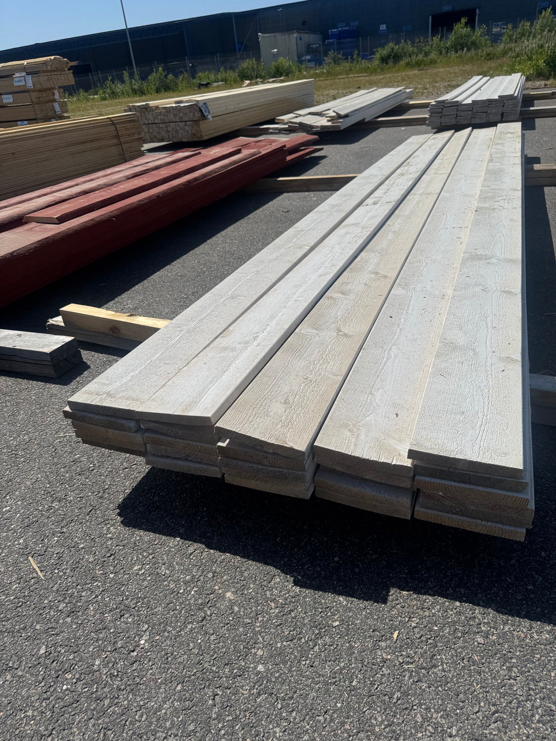 Paket Finsågad Panel 22x170 mm, 26 st 4,20 m Vitmålad
