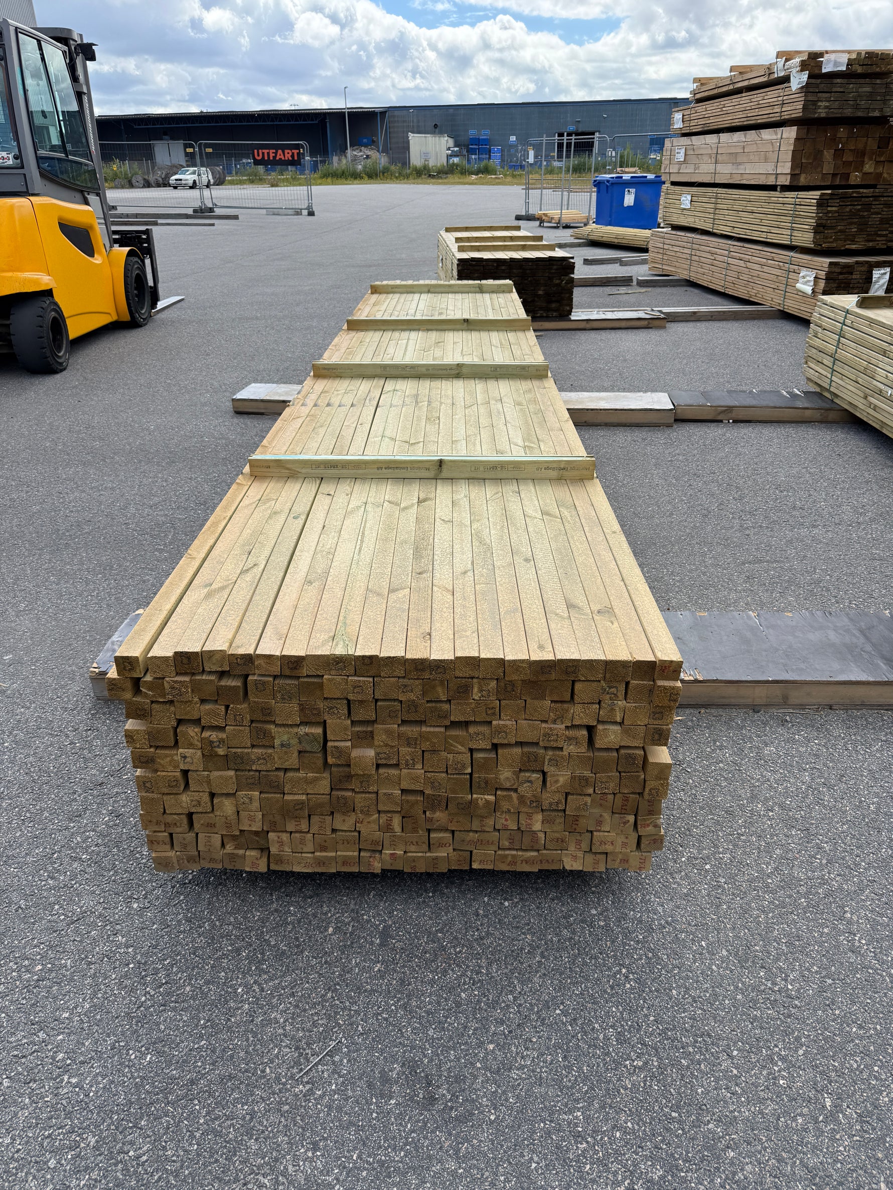 Paket Tryckimpregnerade Reglar 45×45 mm, 220 st 5,40 m