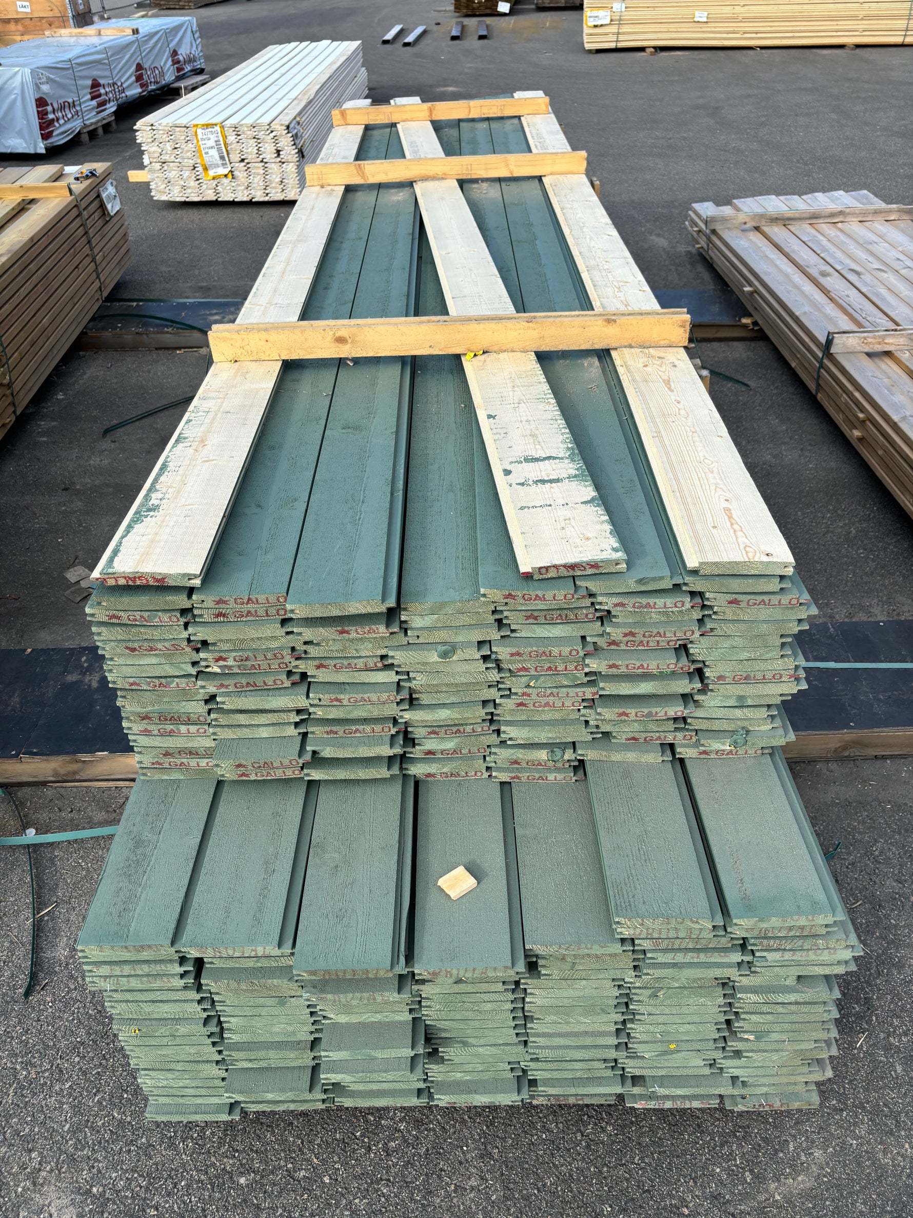 Paket Spontad Spårpanel 22x145mm (4,20–4,80m) 241st Gran