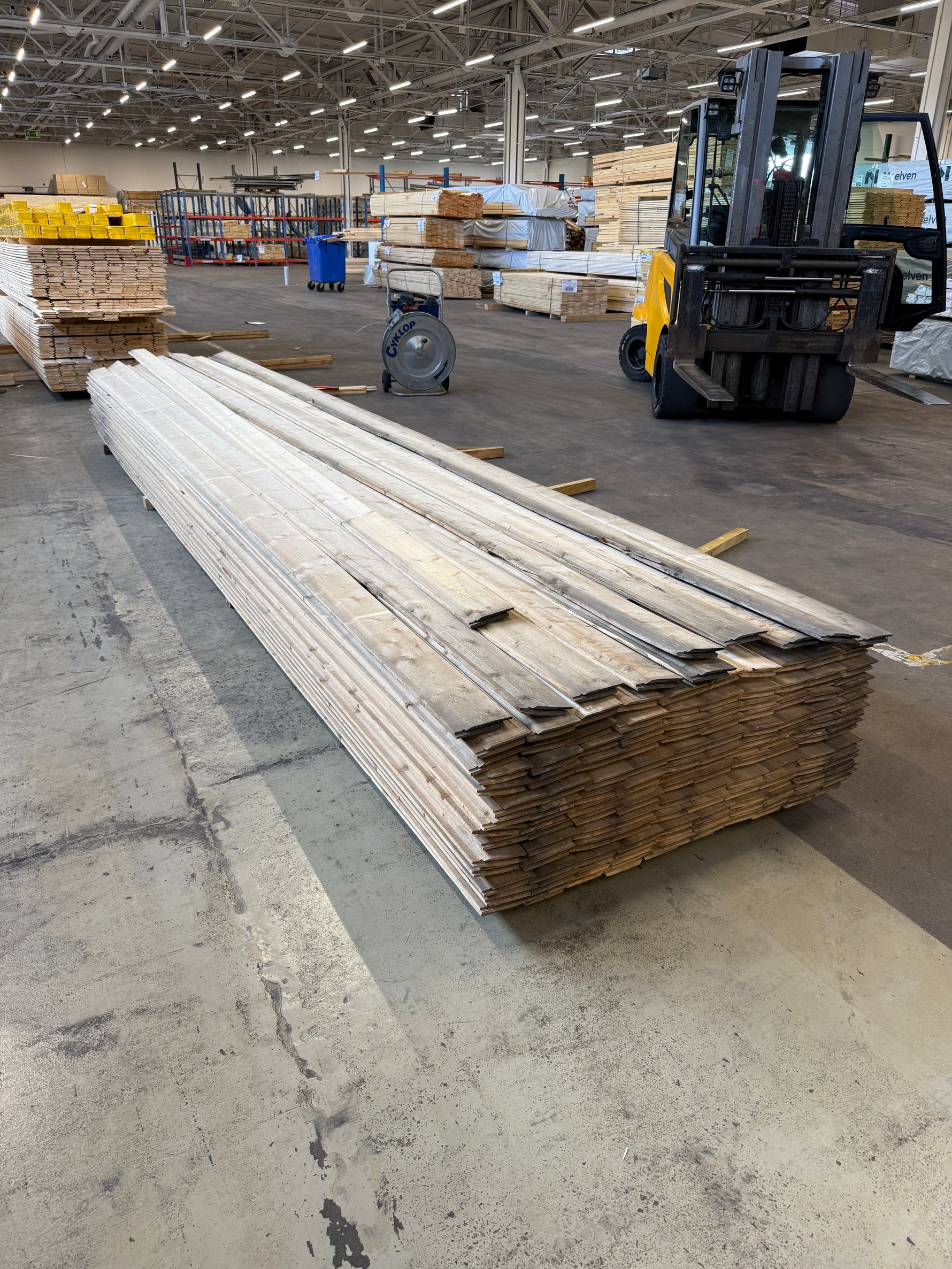 Paket Enkelfasspont 22x120mm 5.40m 153st- Obehandlade Väderbitet
