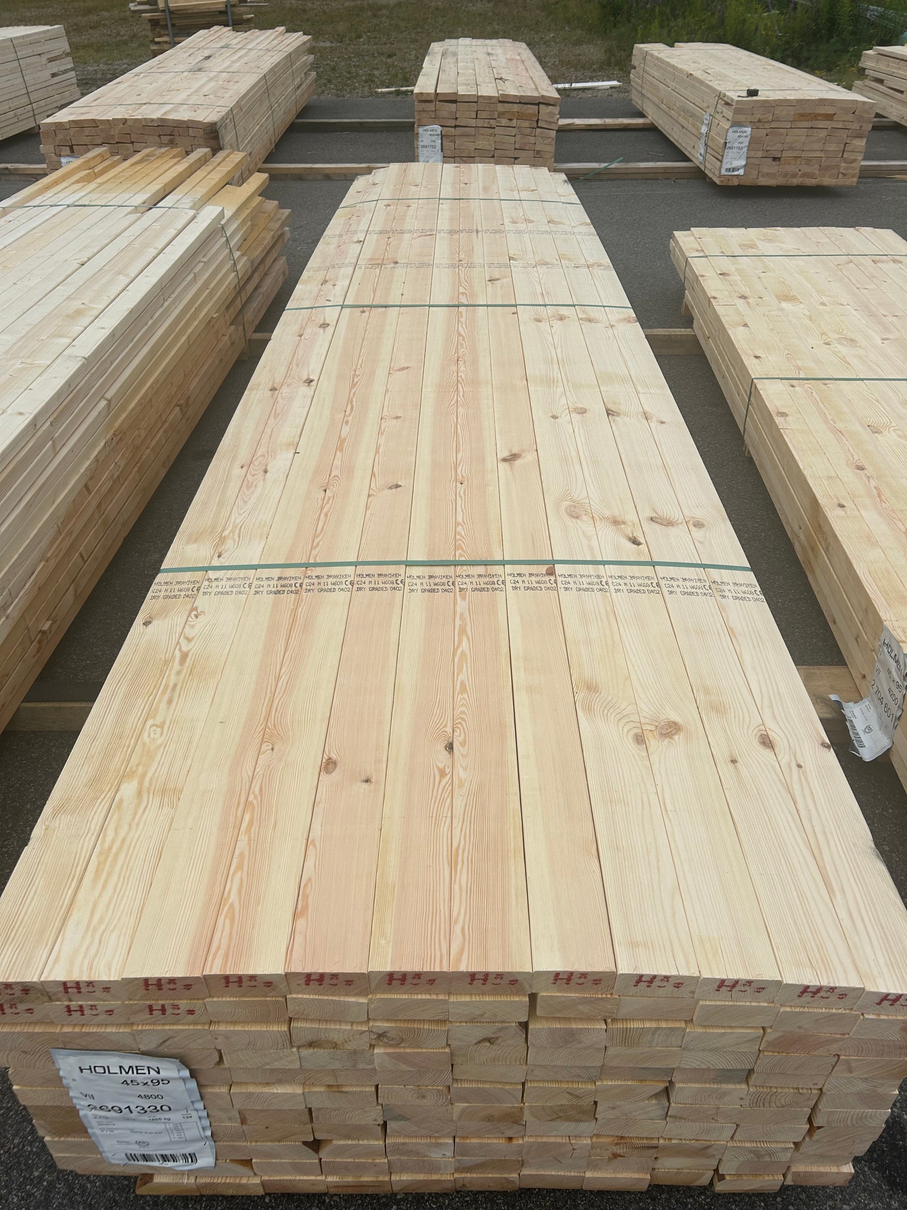 Paket Reglar 45x95mm 3,00-4,80m 134st