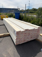 Paket Finsågade Brädor 28x145mm, 114st- 4.20m Grundmålad