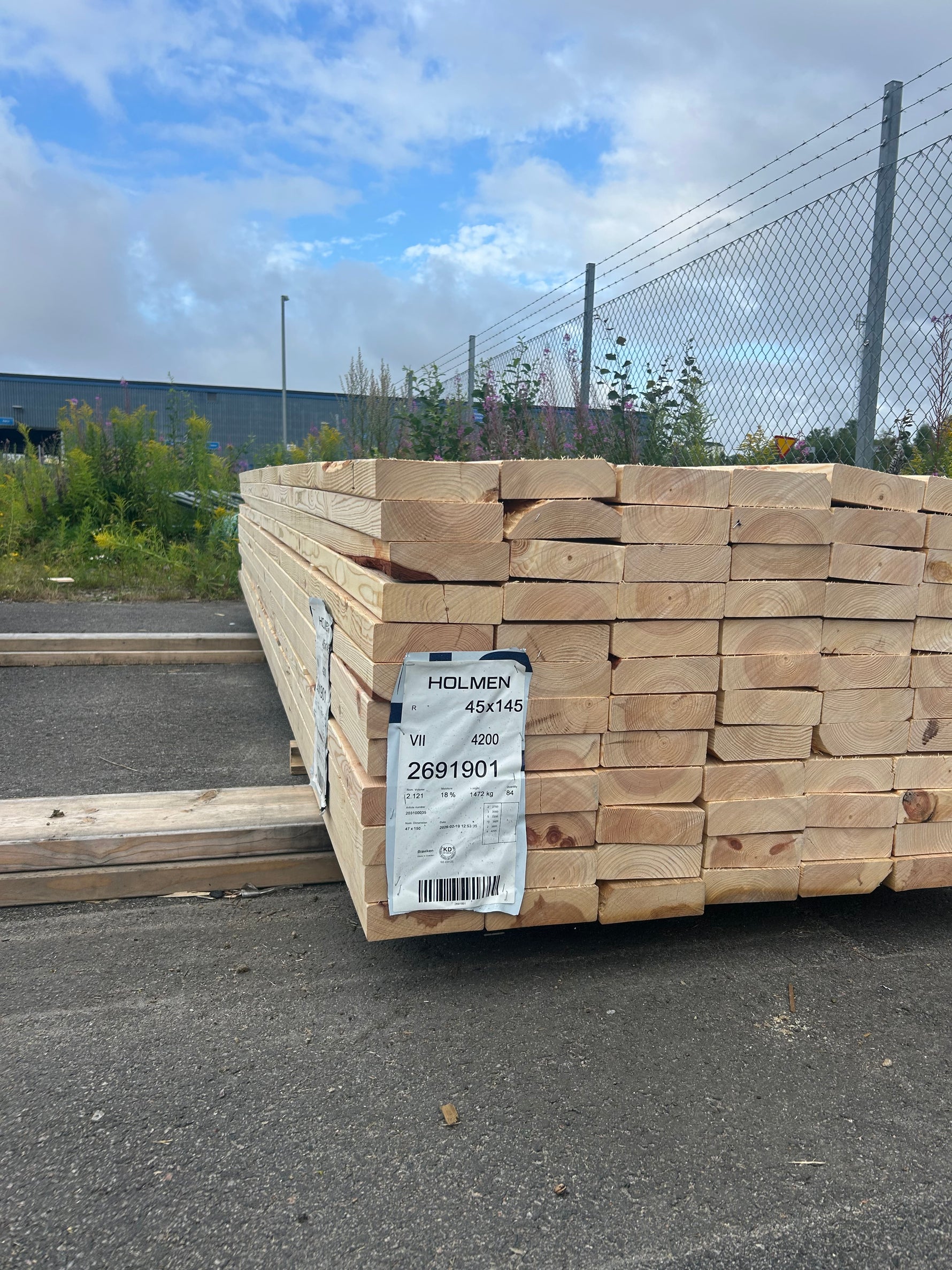 Paket Reglar 45x145mm 2,70-4,20m 84st