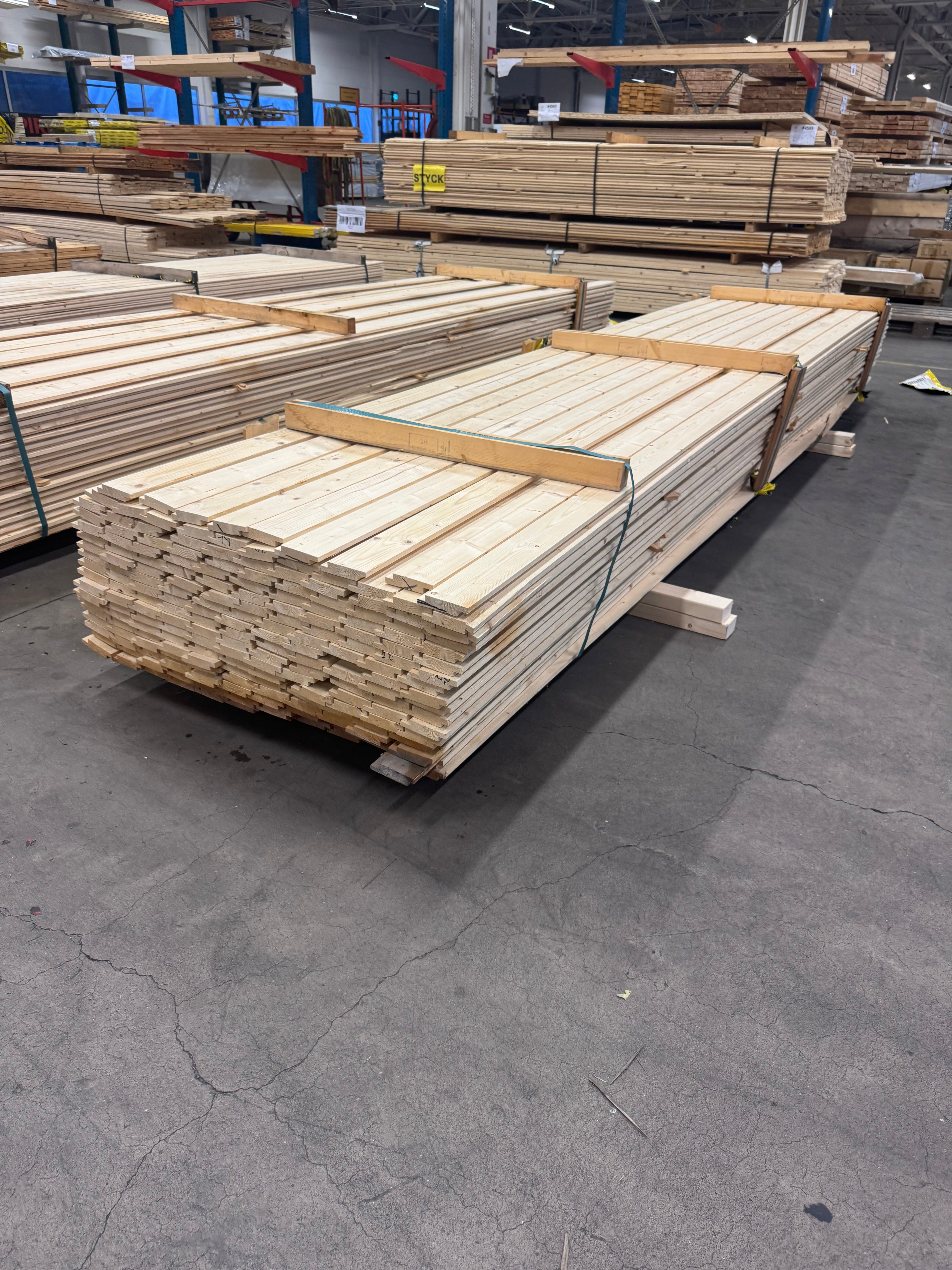 Paket Ytterpanel 22x95mm 198st 4.20m