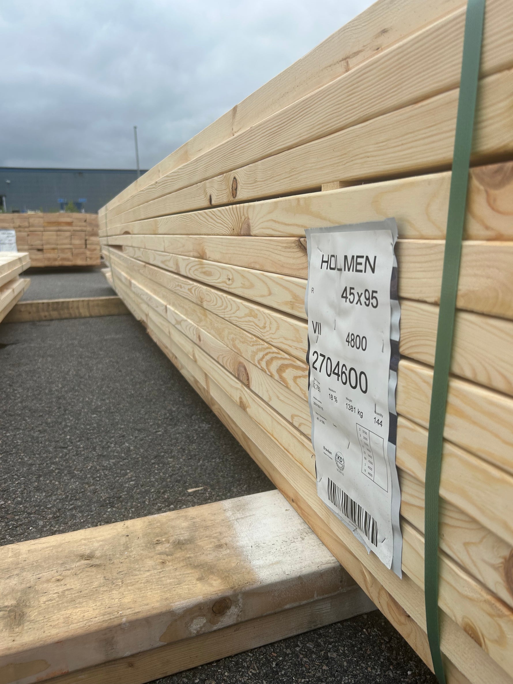Paket Reglar 45x95mm 2,70-4,80m 144st