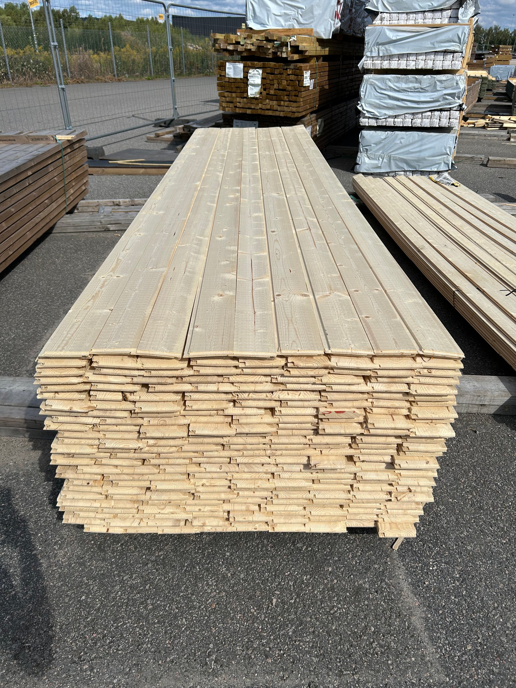 Paket Enkelfasspont 22x120mm 4,20m 225st Obehandlad Gran