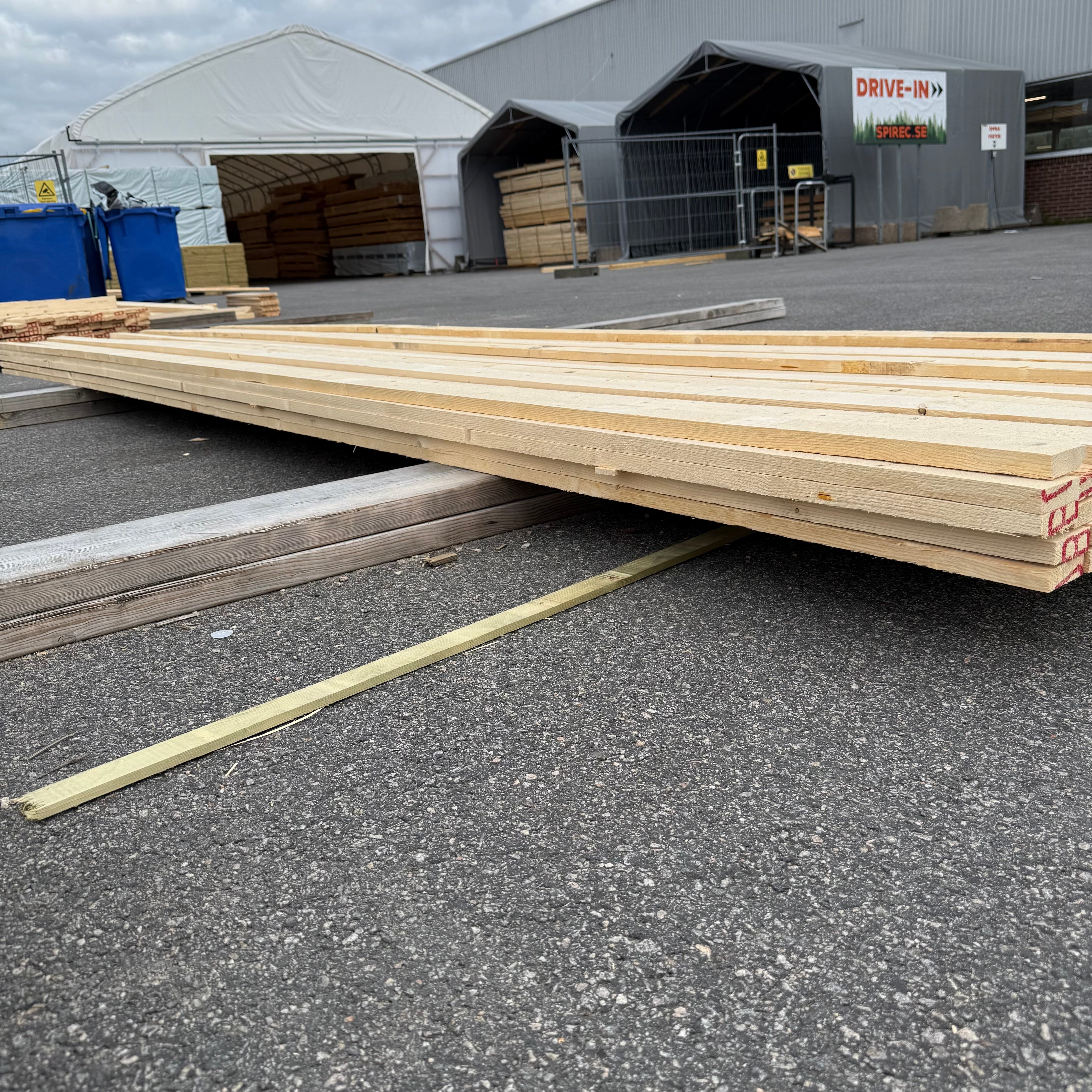 Paket Brädor 19x63mm – 64 st (4,50 m, gran, ohyvlad/råsågad)