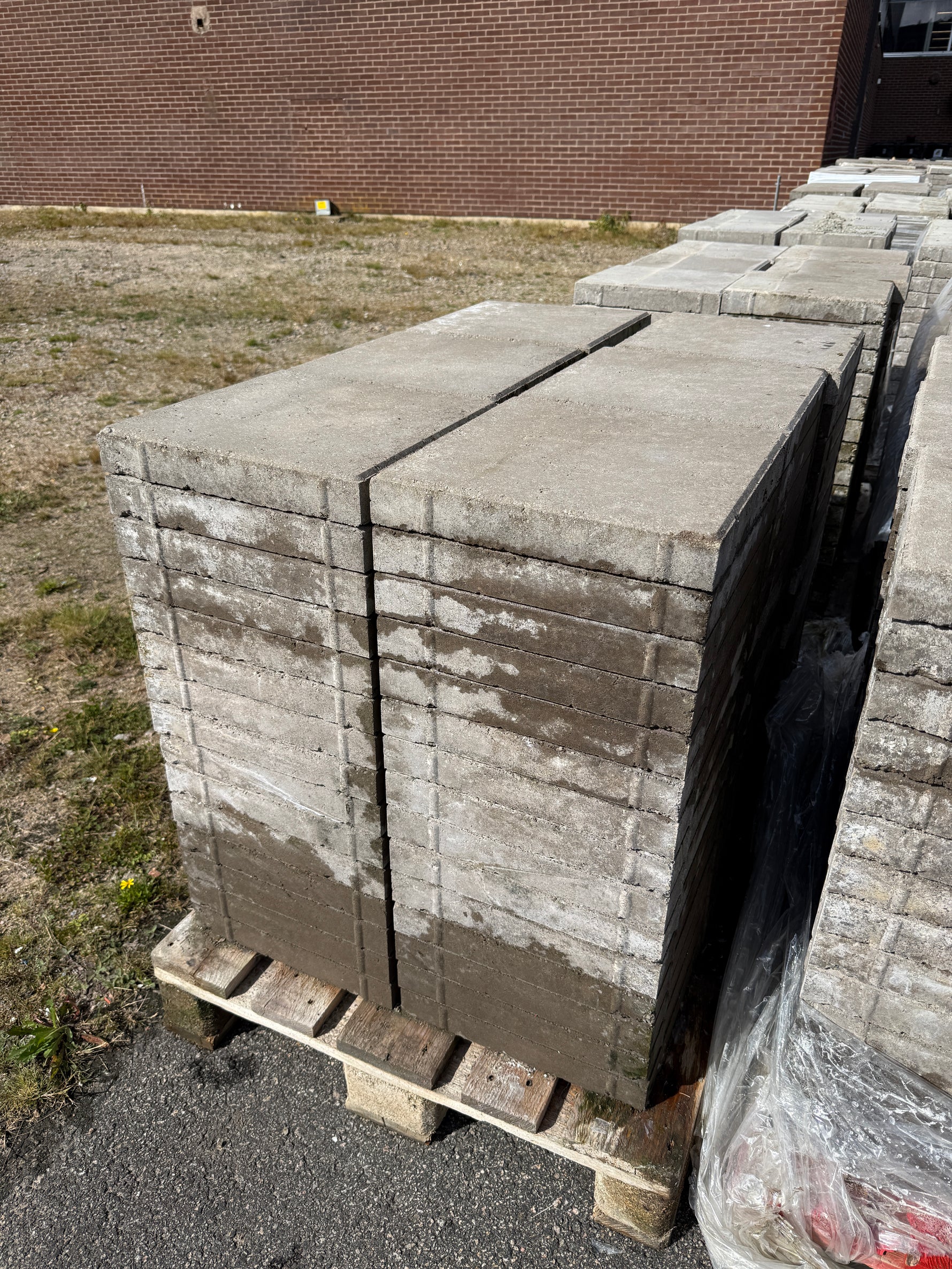 Marksten S:t Eriks 50x350x350 mm – Slät Grå