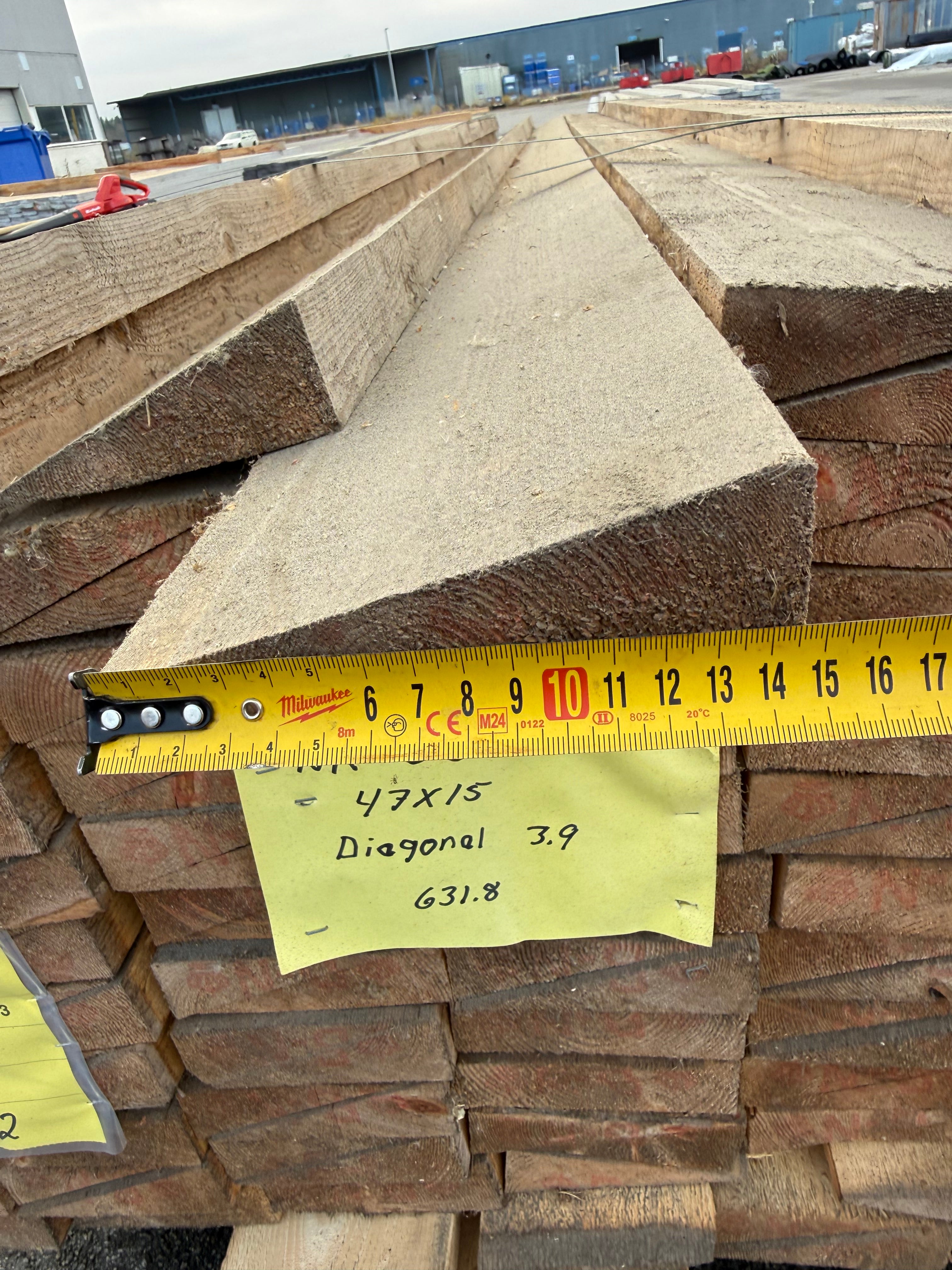 Paket Snedkapade Reglar 47x150mm – 160 st 3,90 m