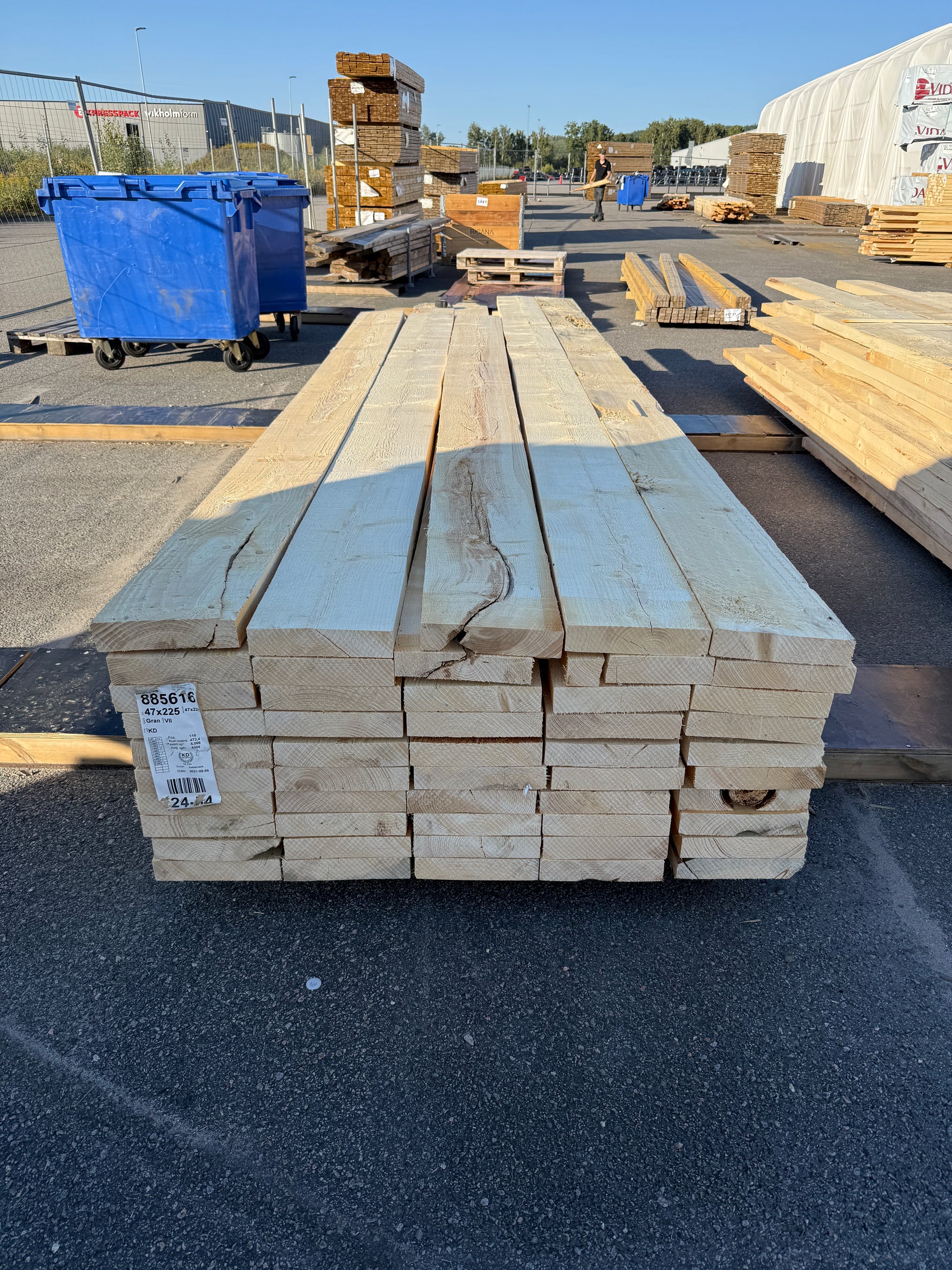 Paket Ohyvlade Reglar 47x225mm 50st (3.60-5.40m)