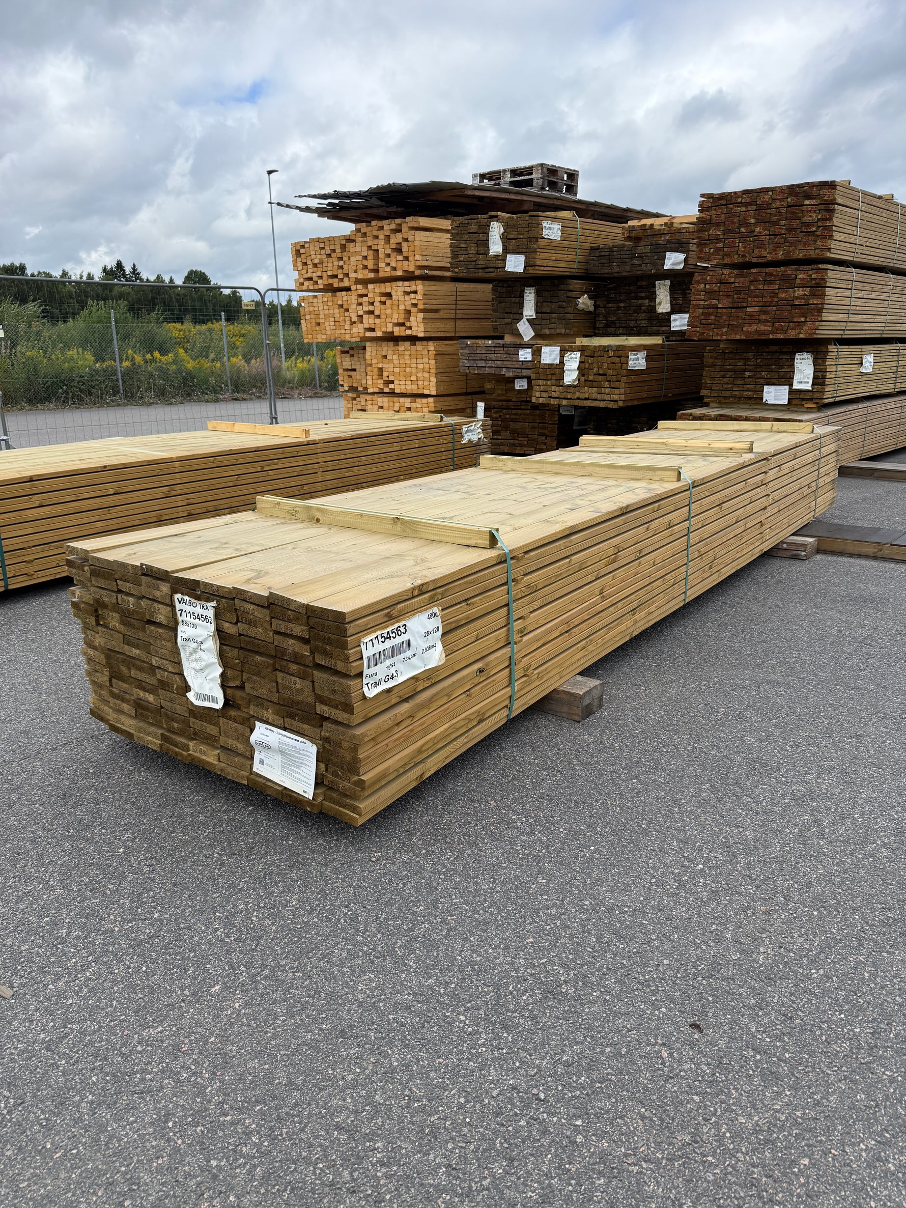 Paket Tryckimpregnerad Trall 28x120mm 4.80m 153st G4-3