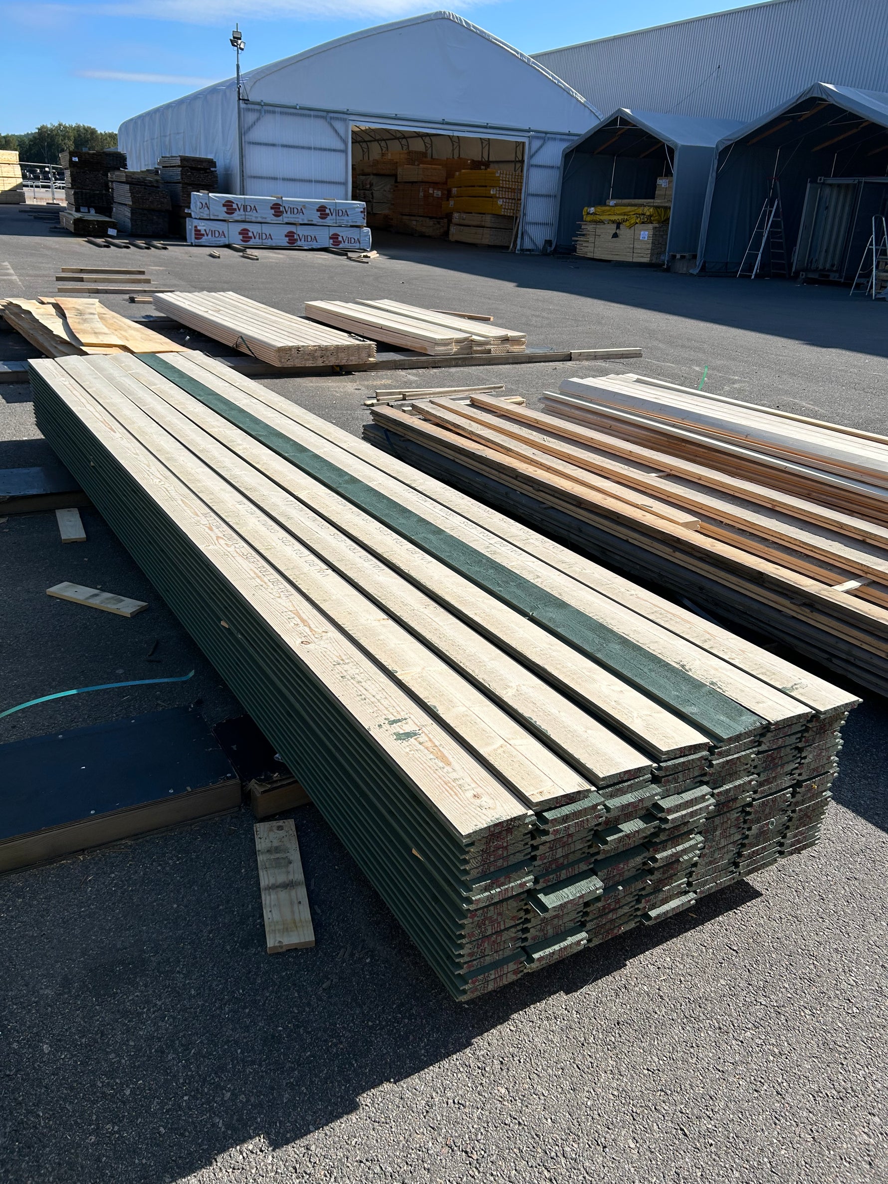 Paket Spontad Spårpanel 22x145mm 4,80m 119st Gran- Mellanstruken