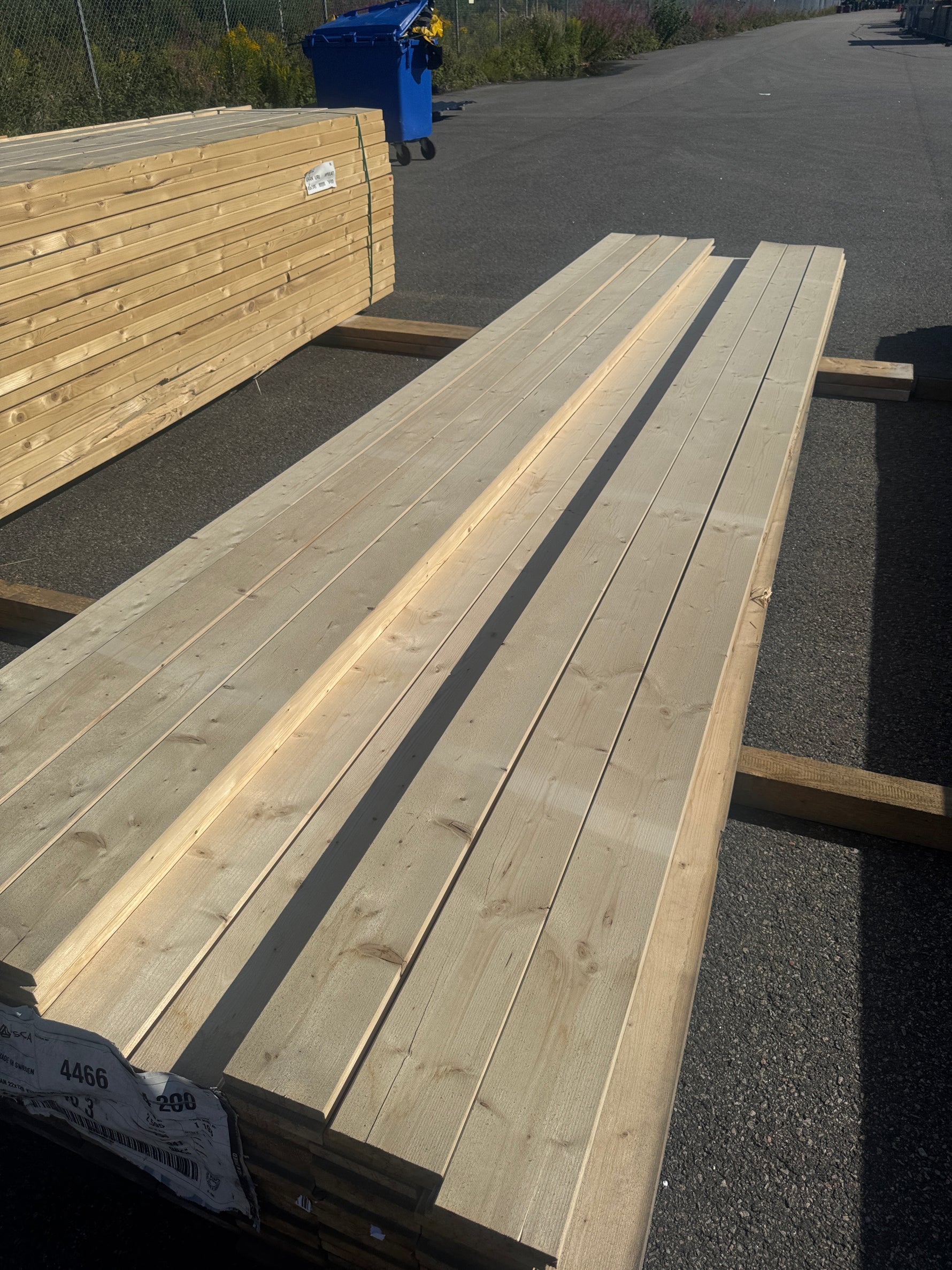 Paket Finsågade Brädor 22x120mm 4,20m 114st B-sortering