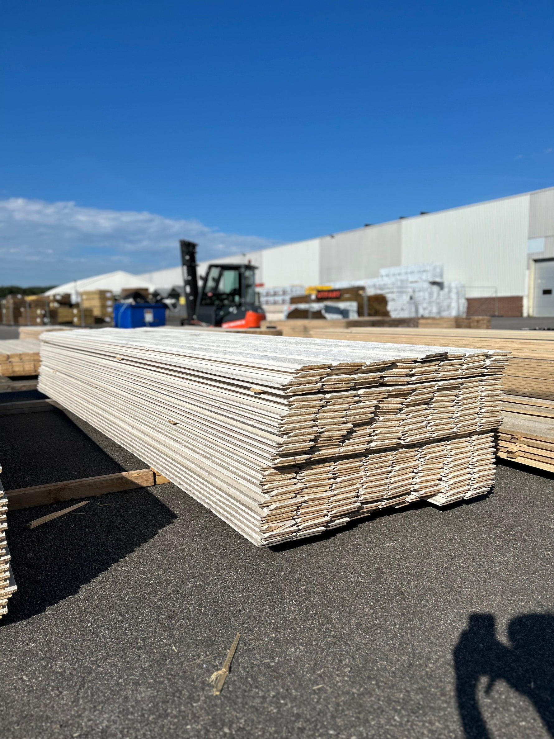 Paket Ytterpanel Dubbelfasspont 22x145mm, 208st 4.80m Grundmålad