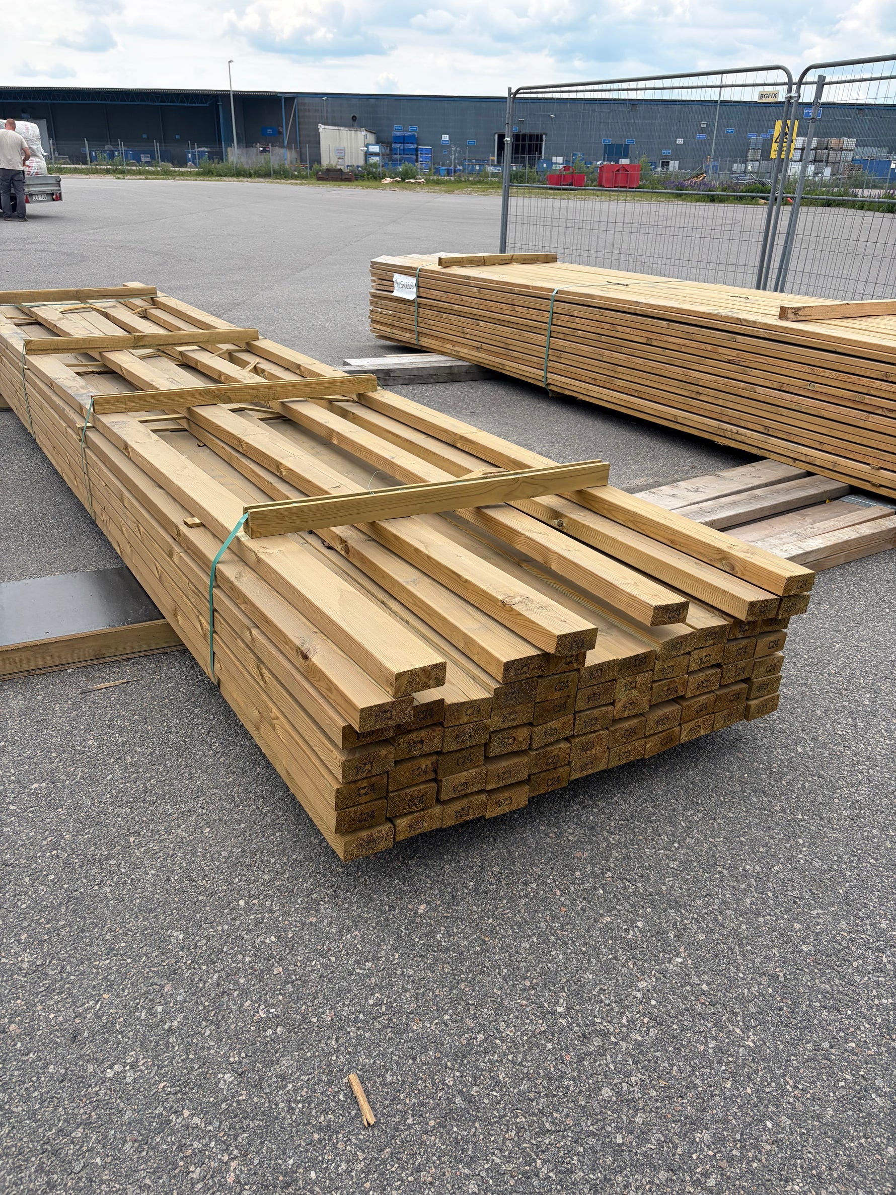 Paket Tryckimpregnerade Reglar 45x95mm C24, 64st 5,10m