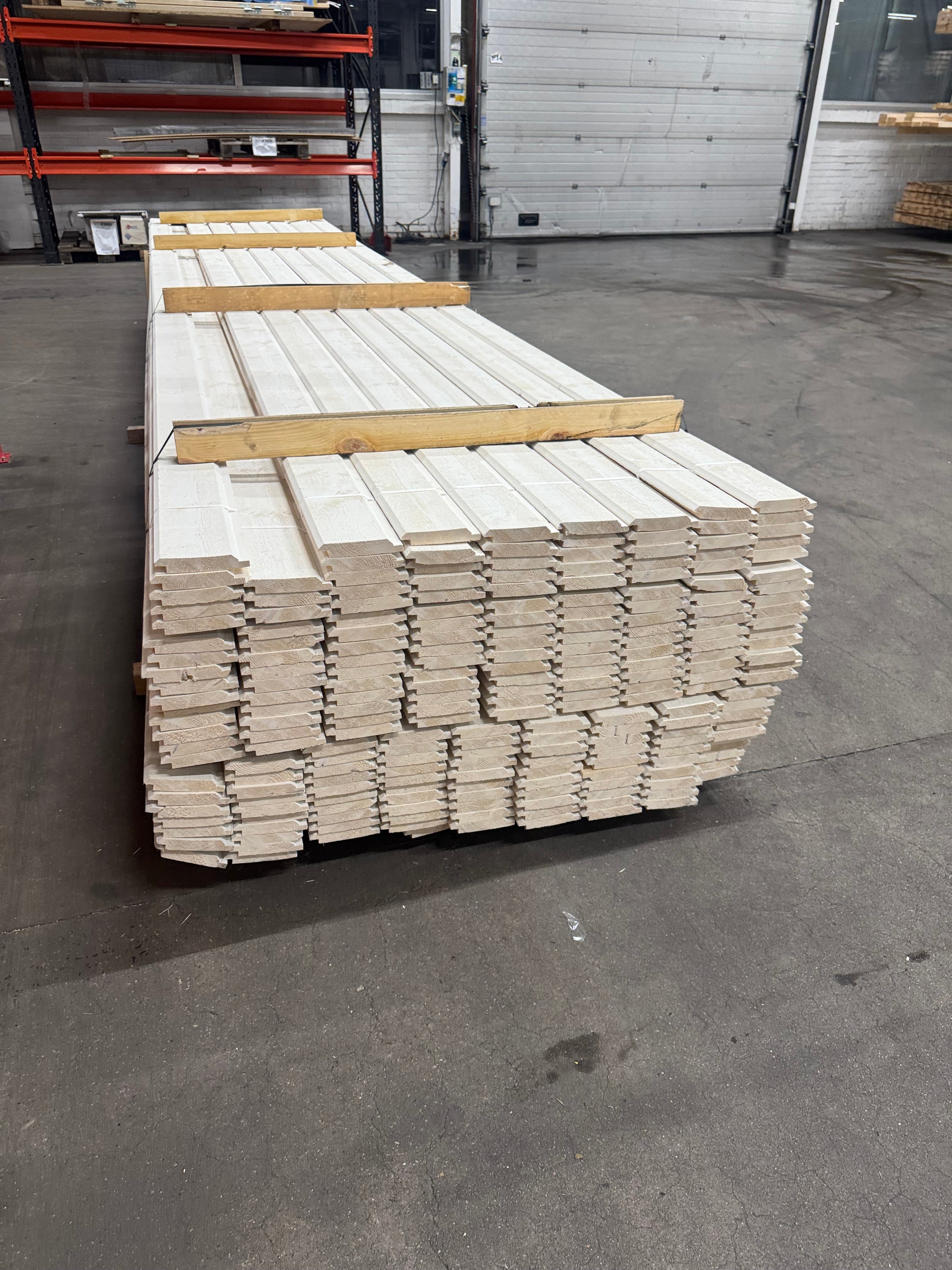 Paket Ytterpanel Dubbelfas 22x120mm – 220 st 5,40 m (Grundmålad vit)