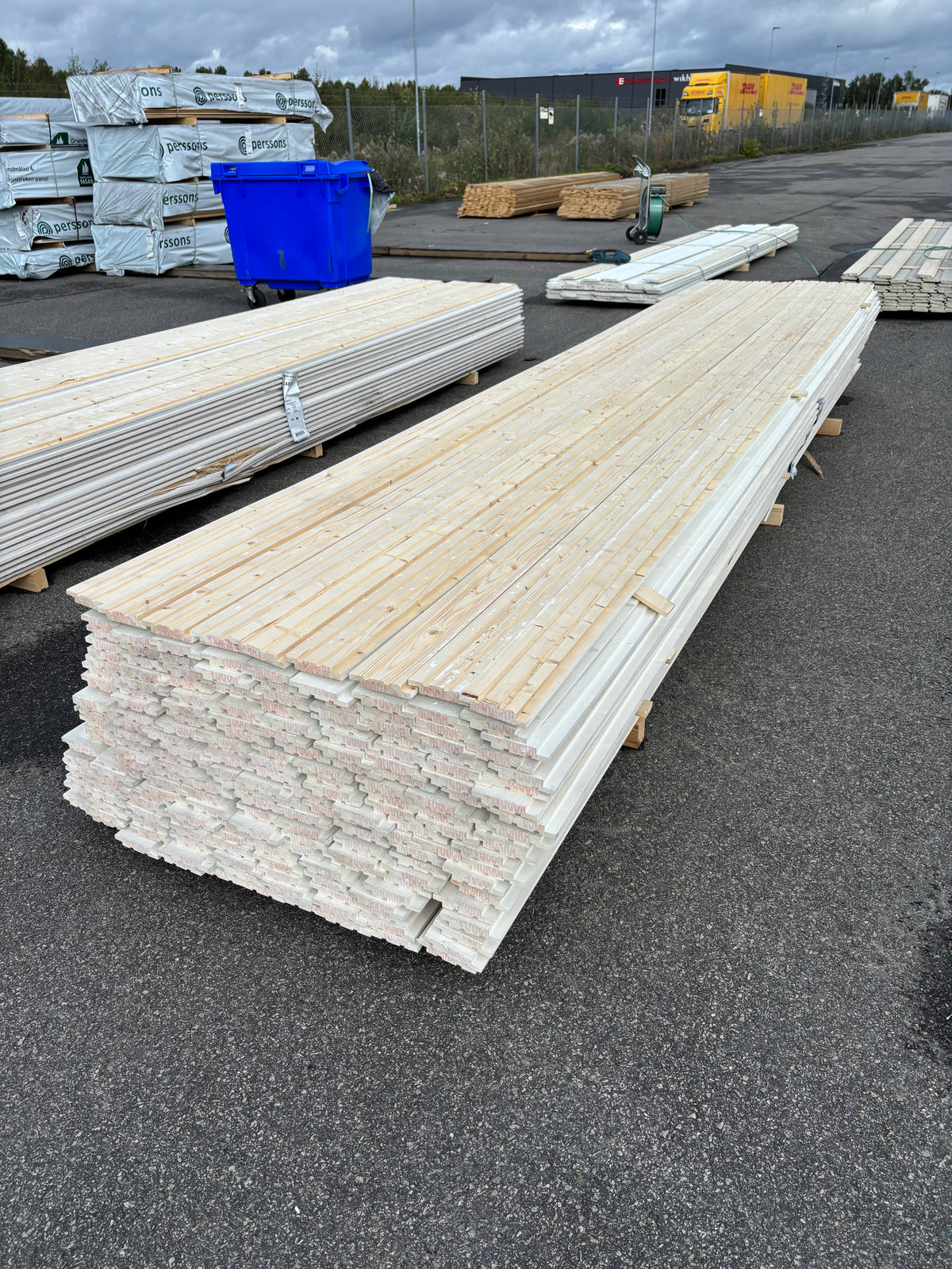 Paket Uppsalapanel 21x115mm 4.80m 198st Grundmålad