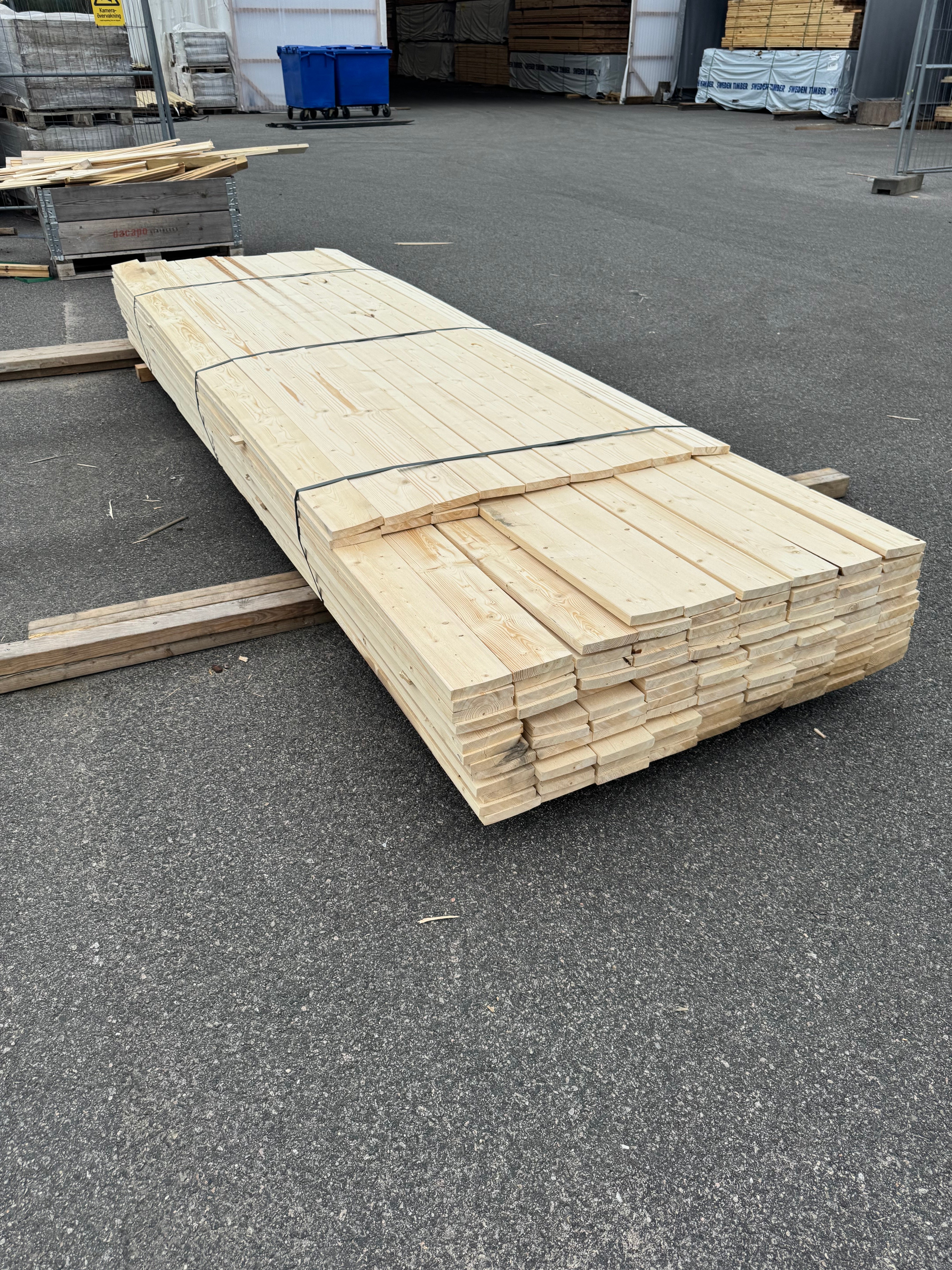Paket Finsågad Panel 22x120mm 126st 3.0–3.60m – Andra sortering