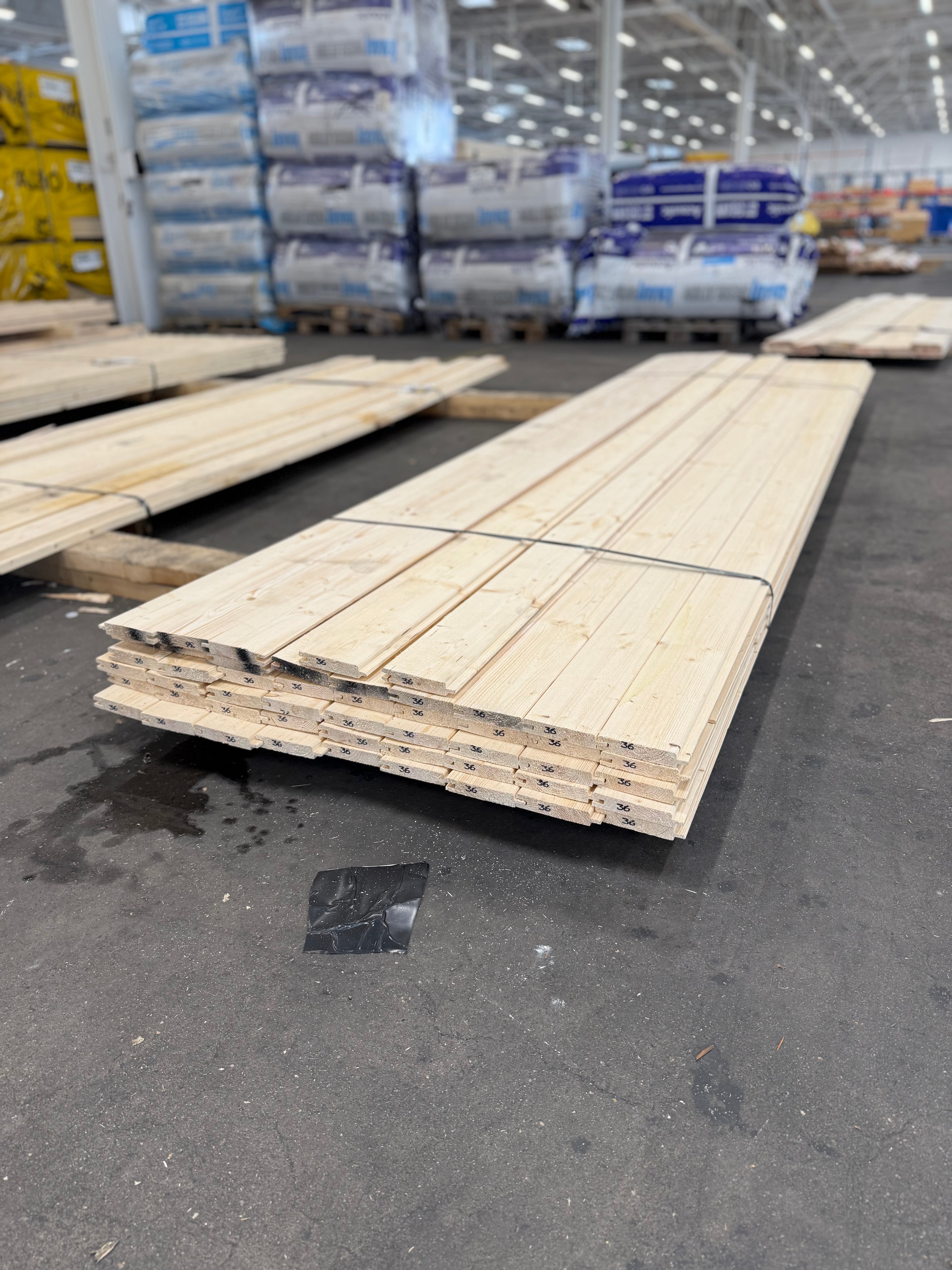 Paket Spontpanel 22x120mm 50st 3.60m