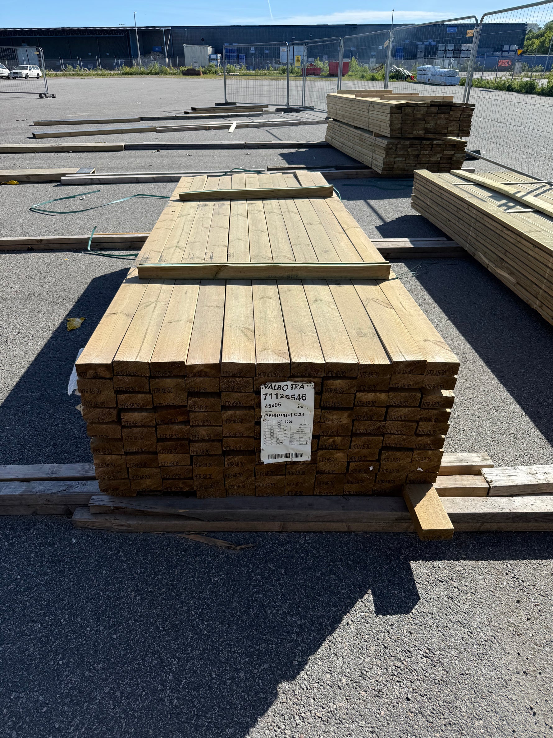 Paket Tryckimpregnerade Reglar 45x95mm, 110st 3.0m (C24)