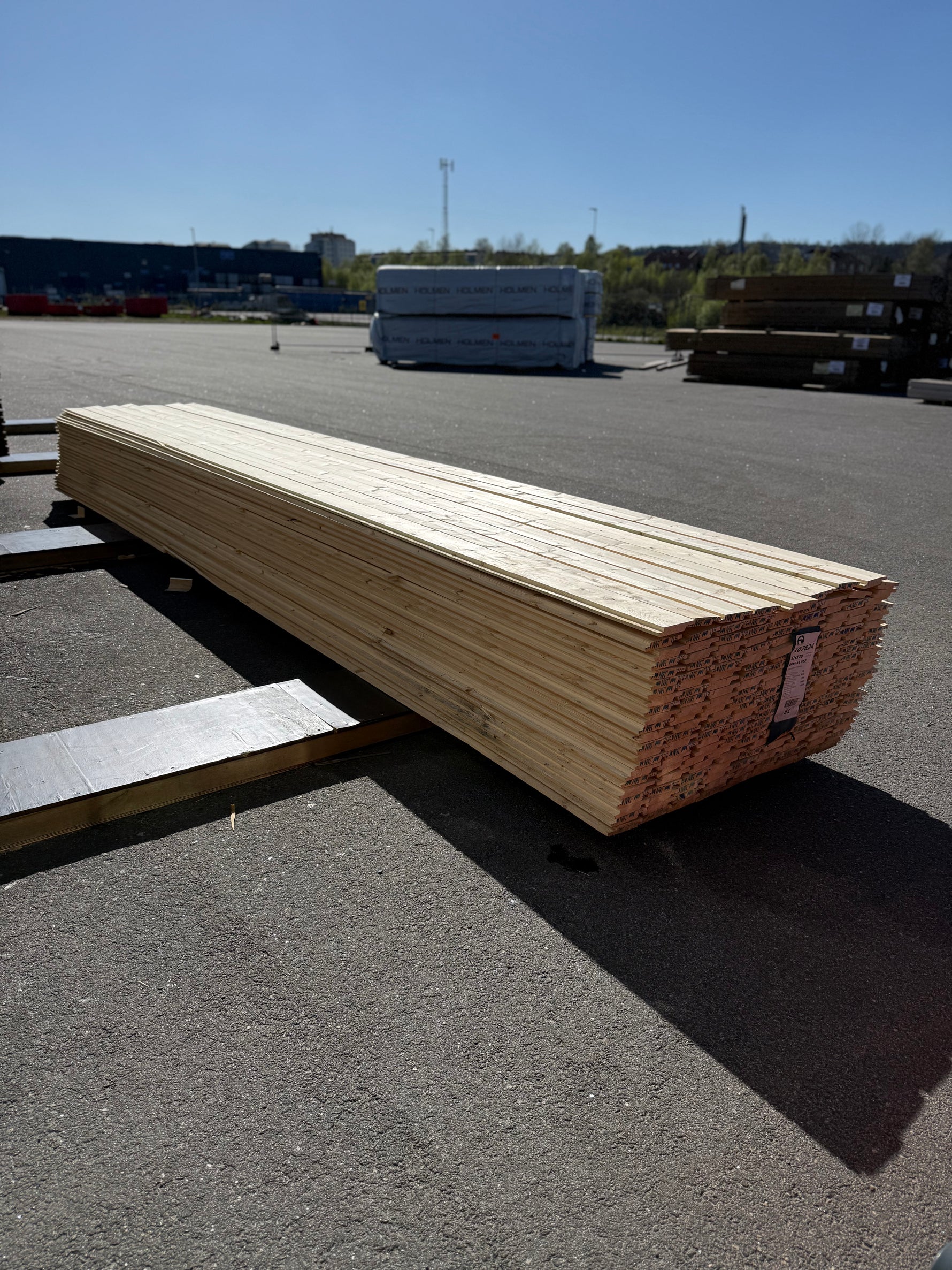 Paket Ytterpanel 22x120mm 197st 5.10m Obehandlad