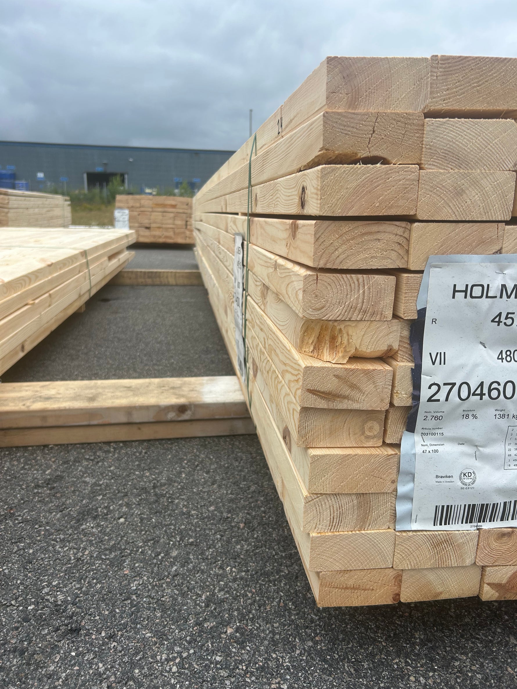 Paket Reglar 45x95mm 2,70-4,80m 144st